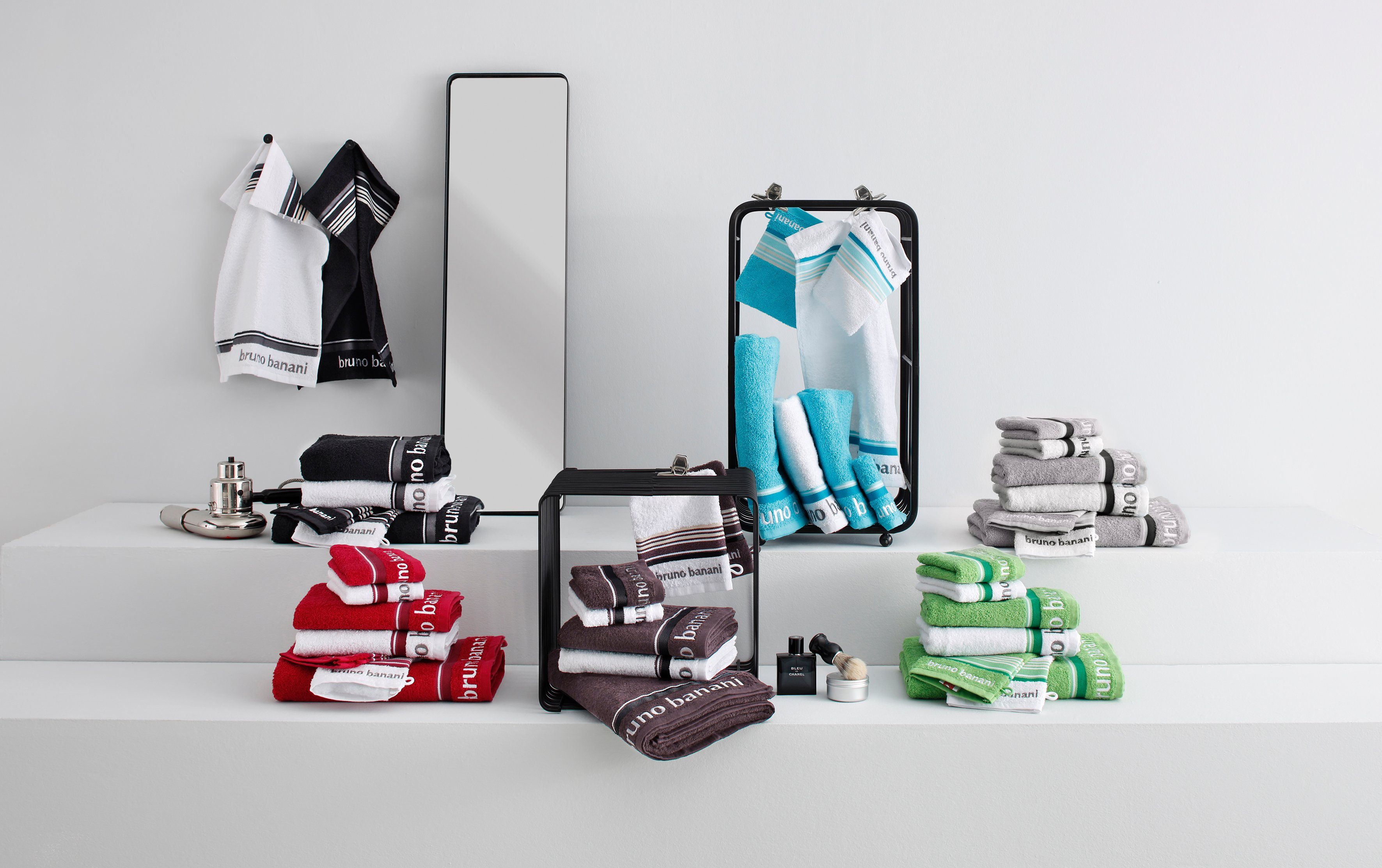 Bruno Banani Handtuch Set Maja, 1 Duschtuch, 2 Handtücher, 2 Gästehandtüche günstig online kaufen