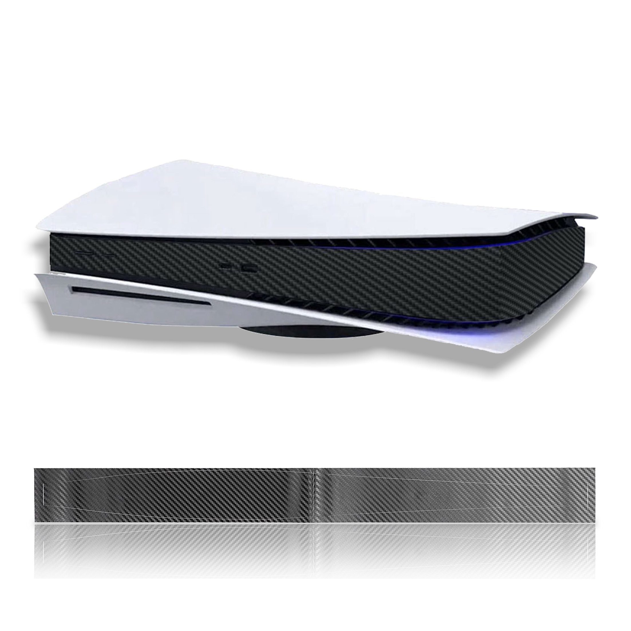 Tadow PS5-Konsolen-Mittelaufkleber, CD-ROM-Version, Schutzfolie,3 Stile PlayStation 5-Controller (Spielkonsolenfolie für PS5-Schutzstreifen integriert)