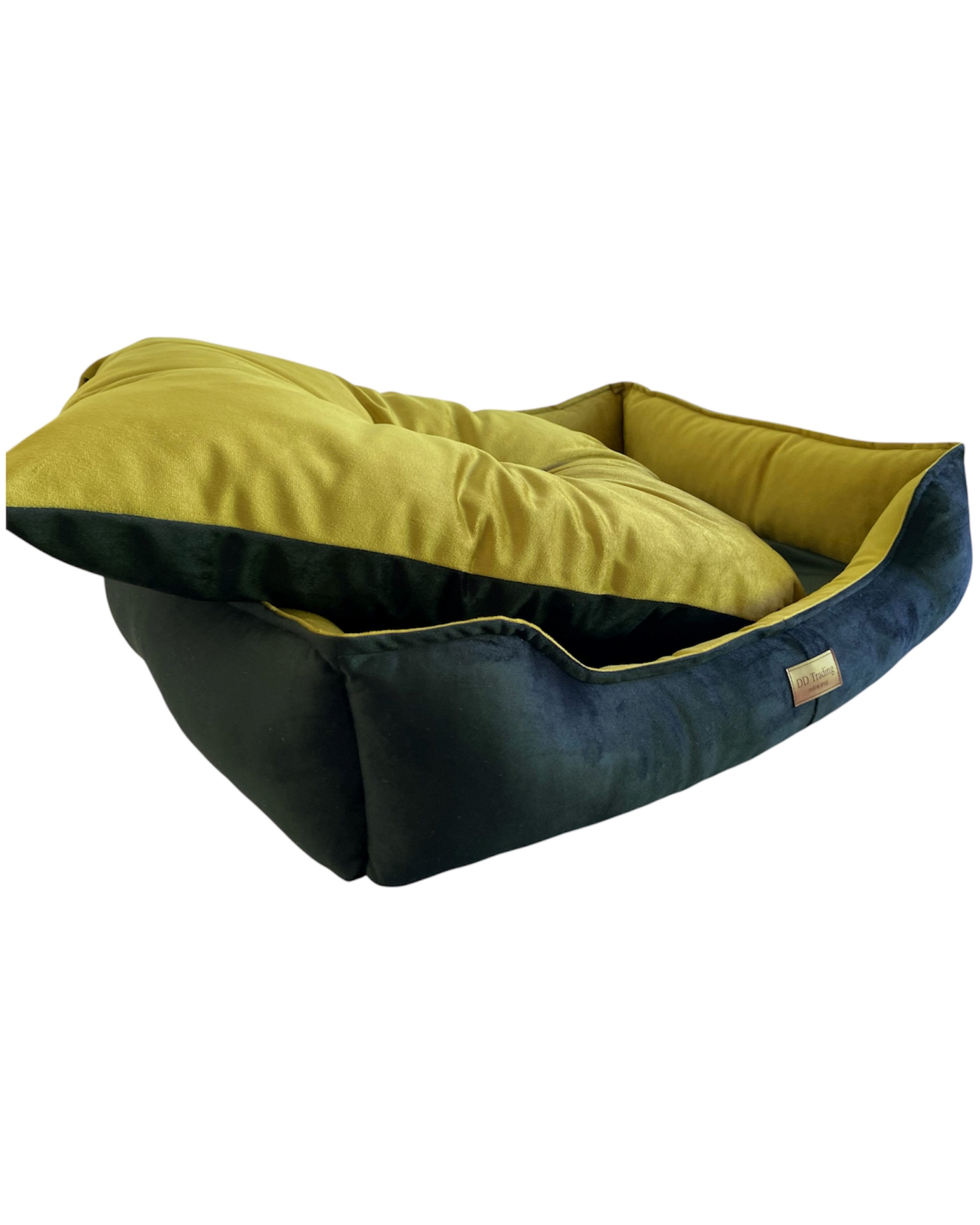 DDOnlineShop Hundebett Premium Hochwertiges Tierbett 100% Polyester, 100% Polyester, mit Beidseitig verwendbare Kissen
