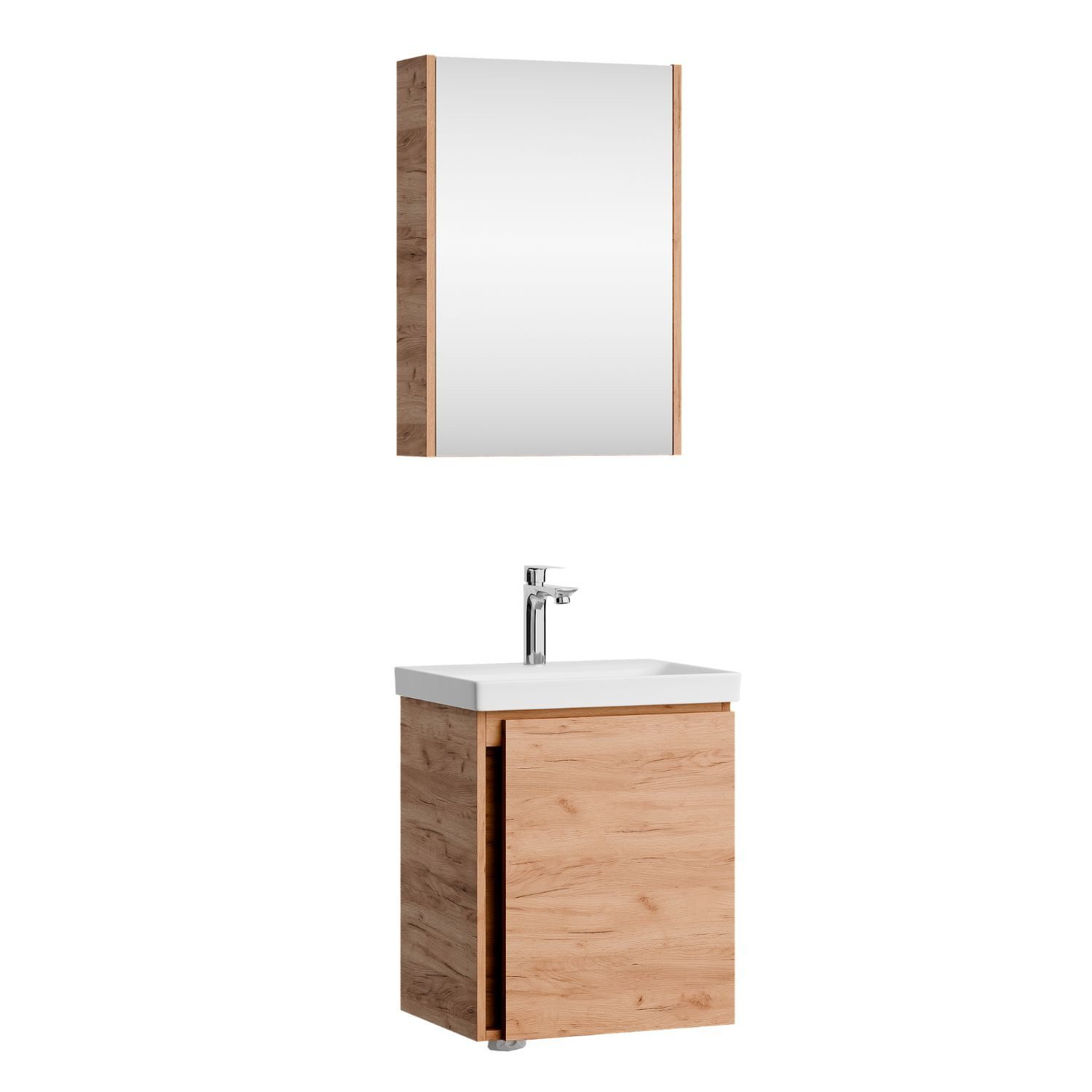 Planetmöbel Badmöbel-Set Badmöbel-Set mit Spiegelschrank 50cm, (hängend, 2- günstig online kaufen