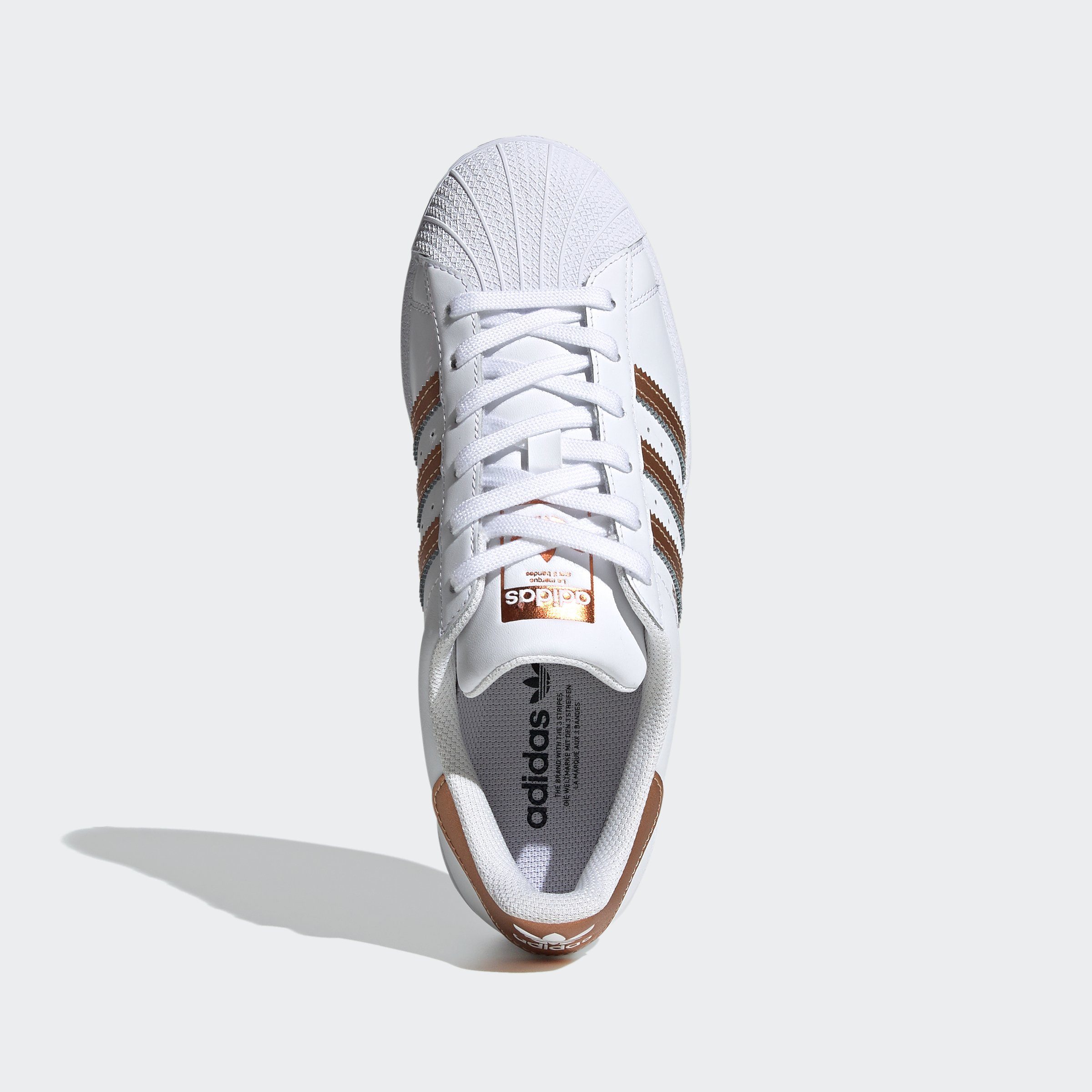 / Sneaker adidas White Cloud Originals / Core Copper SUPERSTAR Metallic Black