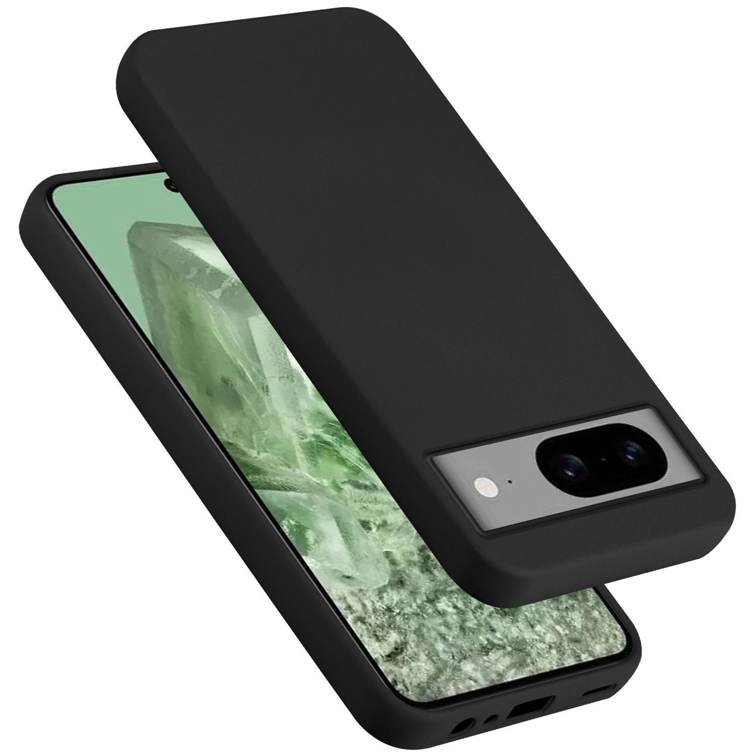 Cadorabo Handyhülle für Google PIXEL 8 Hülle Google PIXEL 8, Flexible Hülle TPU Silikon Schutzhülle Back Cover Case