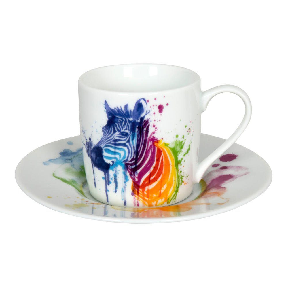 Espressotasse - Könitz Zebra, Animals Watercoloured Porzellan