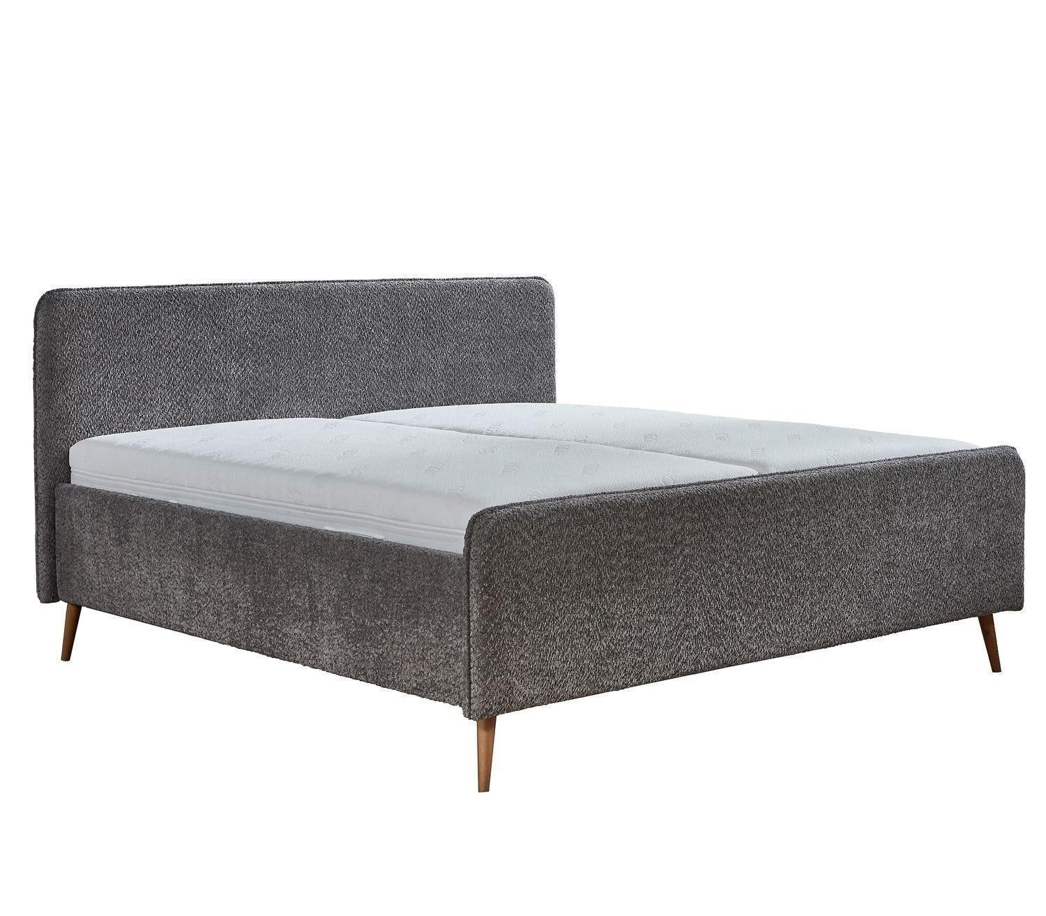 Sun Garden Bettgestell SALIDA, Grau, Webstoff, Holzfüße, B 156 x H 110 x T 217 cm