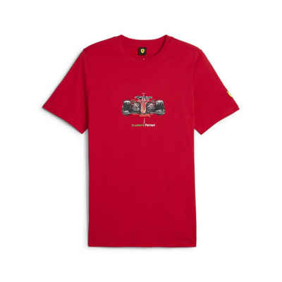 PUMA T-Shirt Scuderia Ferrari Race Motorsport T-Shirt mit Grafik Herren