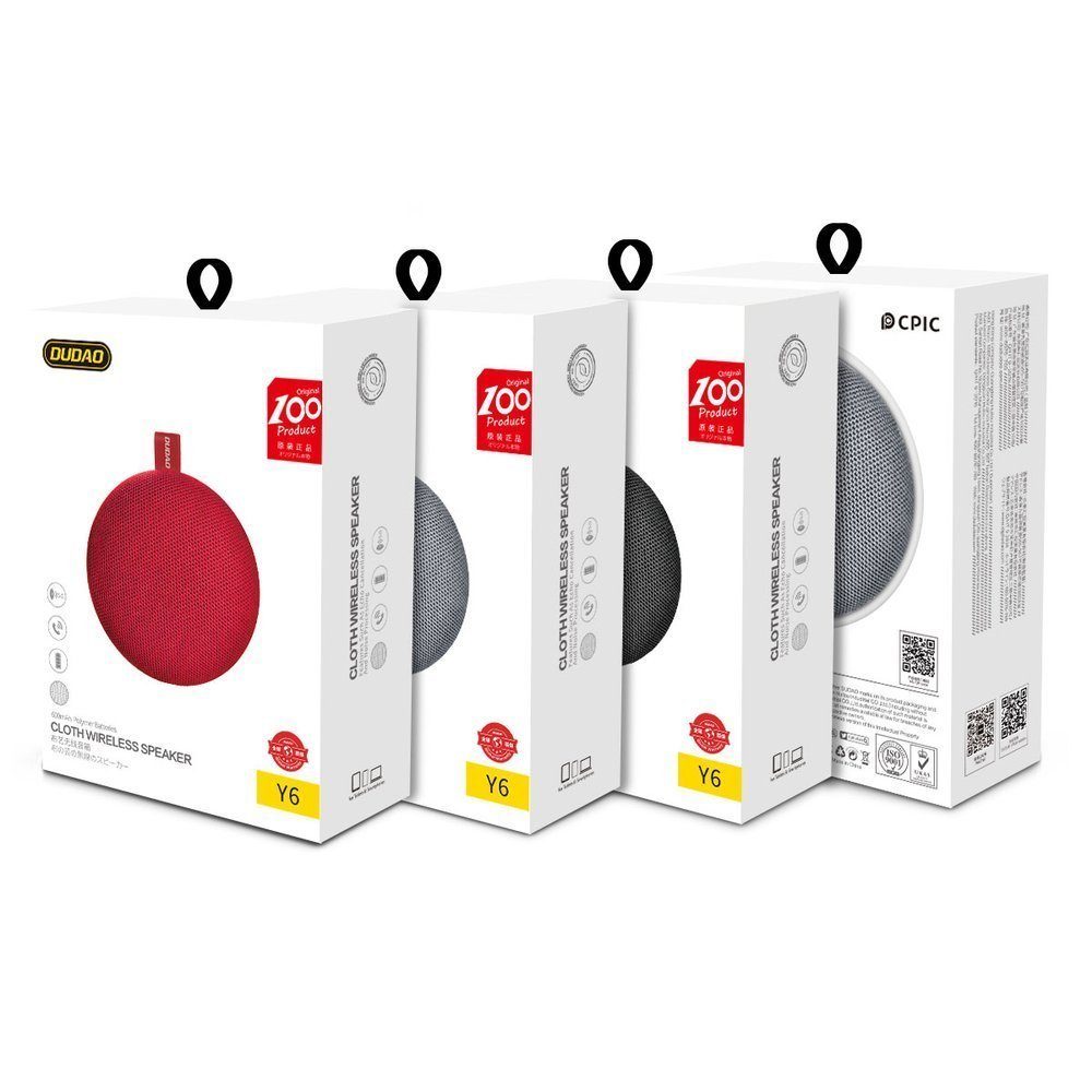 für Geräte Dudao Wireless Musik Stereo drahtlose Box Cube Sound JL5.0 Rot Bluetooth-Lautsprecher alle