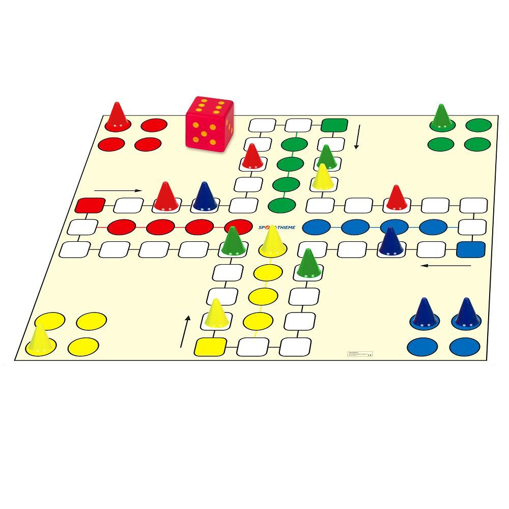 Sport-Thieme Kinderteppich Spielteppich 4 müssen rein, Das bekannte Brettspiel im Riesenformat