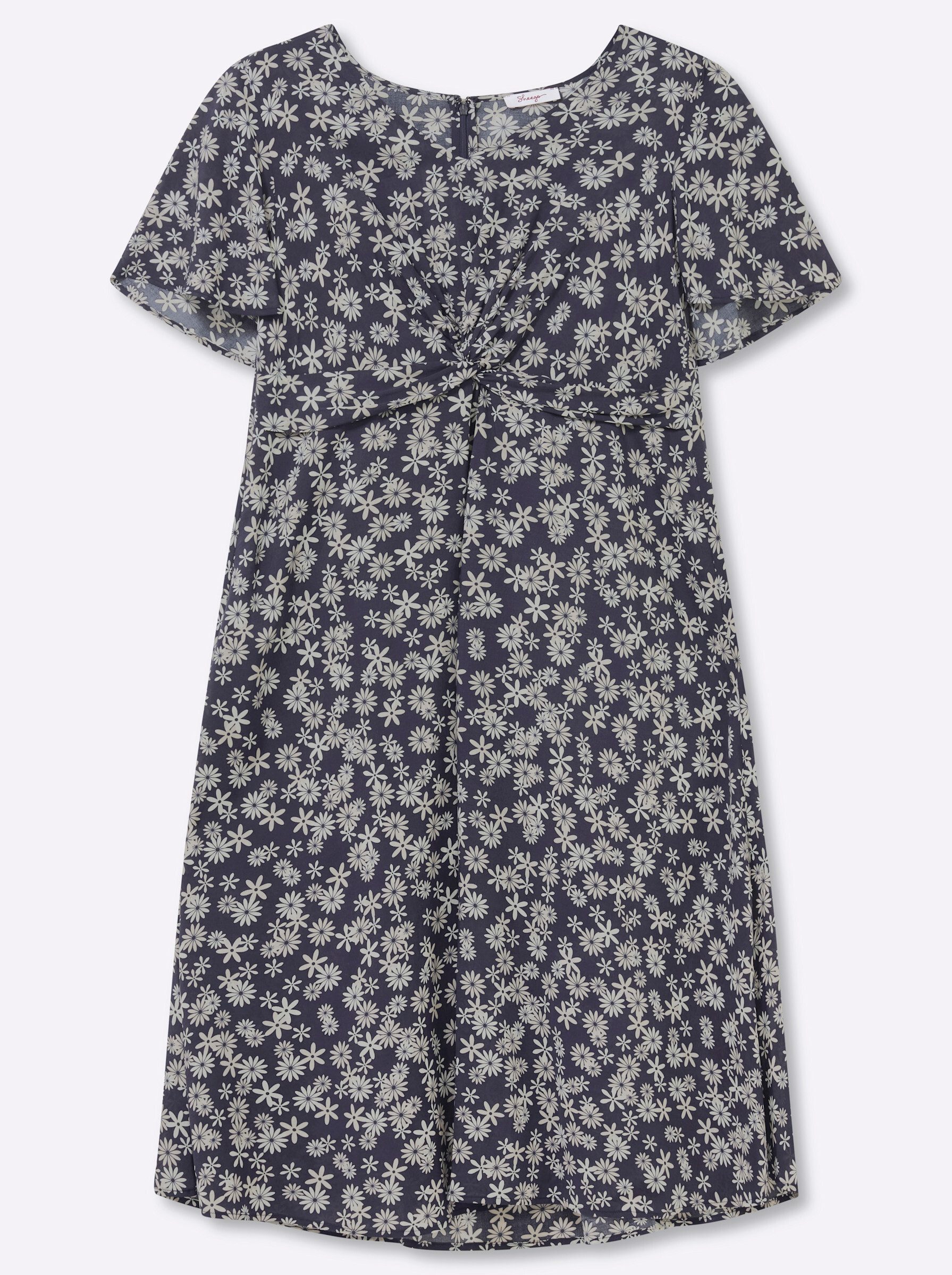 Etuikleid Webkleid Kurzarm