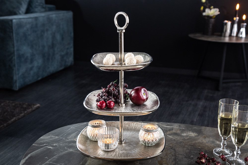 Dekoetagere ORIENT 45cm silber