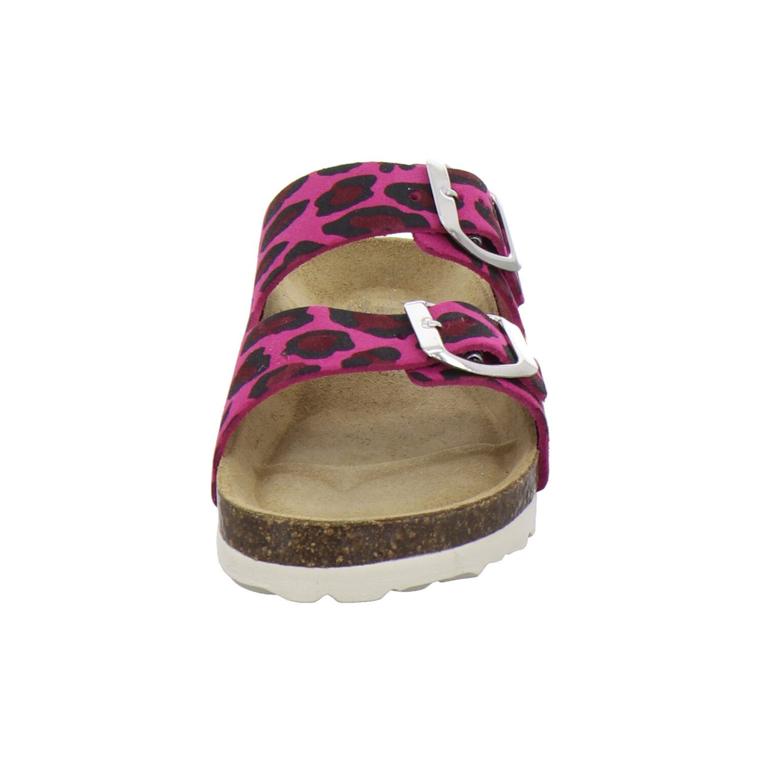 AFS-Schuhe 110027 Zweischnaller Pantolette für Mädchen mit modischer Schnalle, Sandale aus Leder