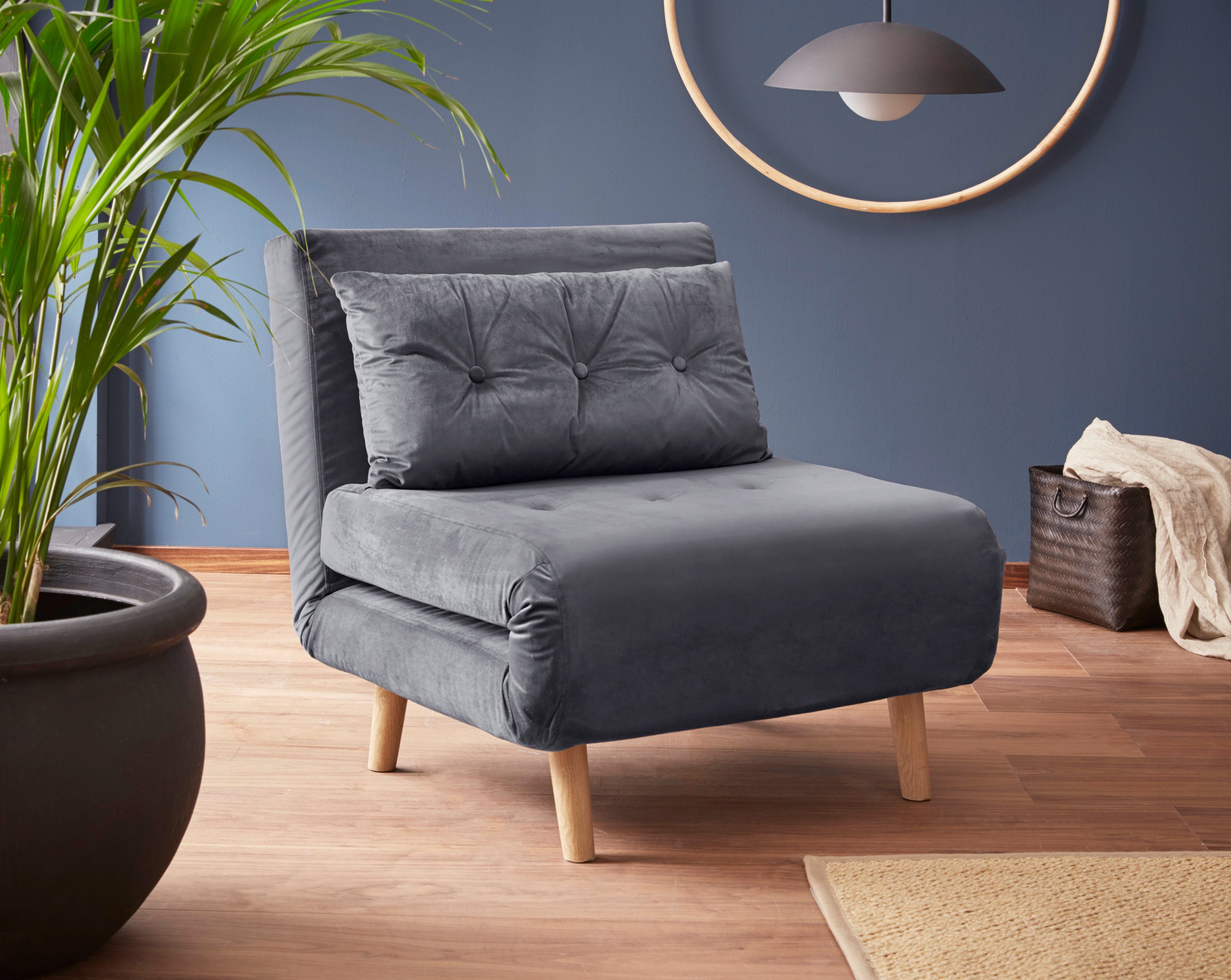 Home affaire Daybett, ausziehbare Metallstützbeine, Schlafsessel günstig online kaufen