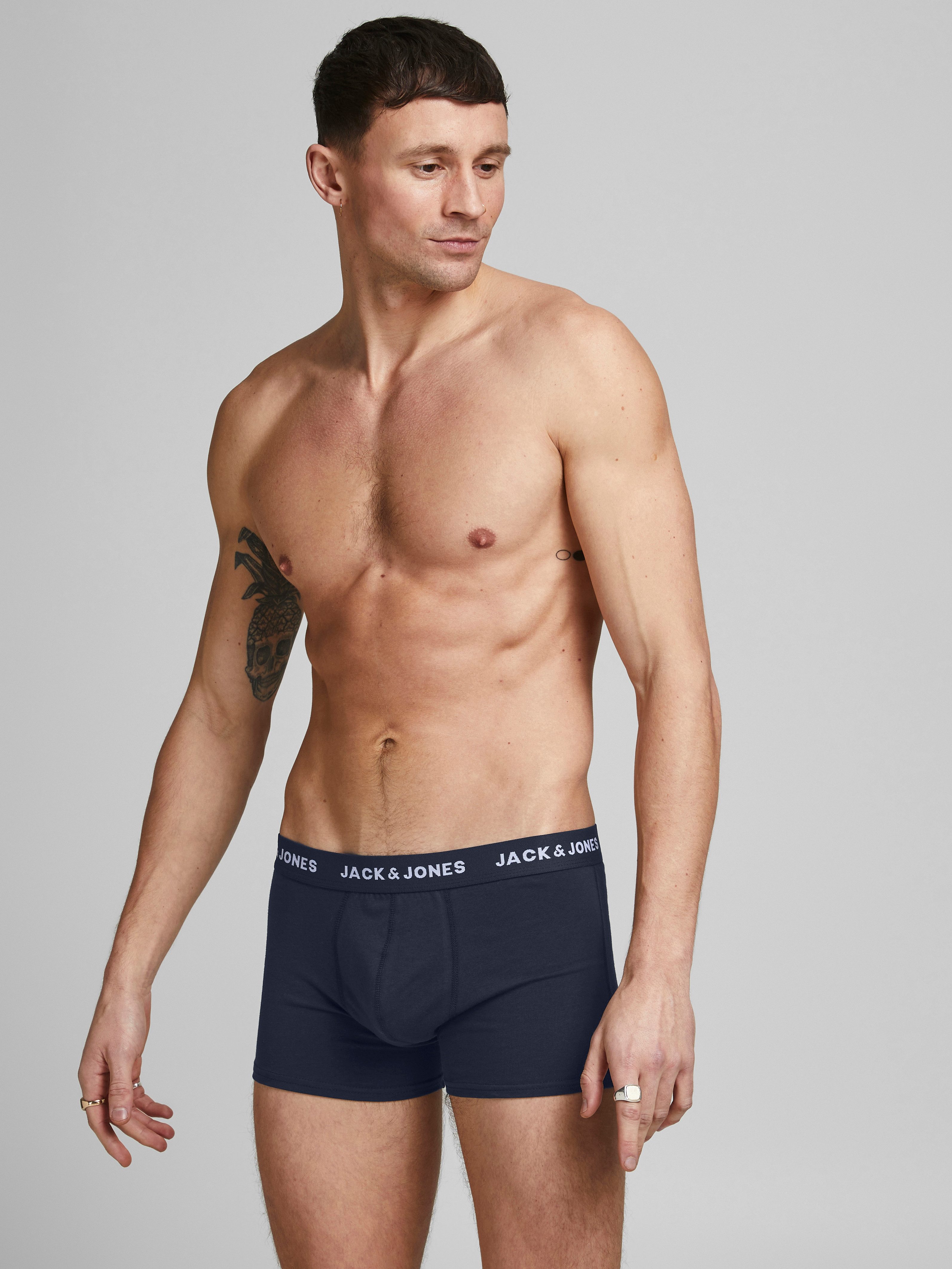 Jack & Jones Boxershorts JACFLOWER Microfiber mit Logobund, Blumenprint und Stretchkomfort (Packung, 10-St., 10er-Pack) eng anliegend, Microfaser, schnelltrocknend