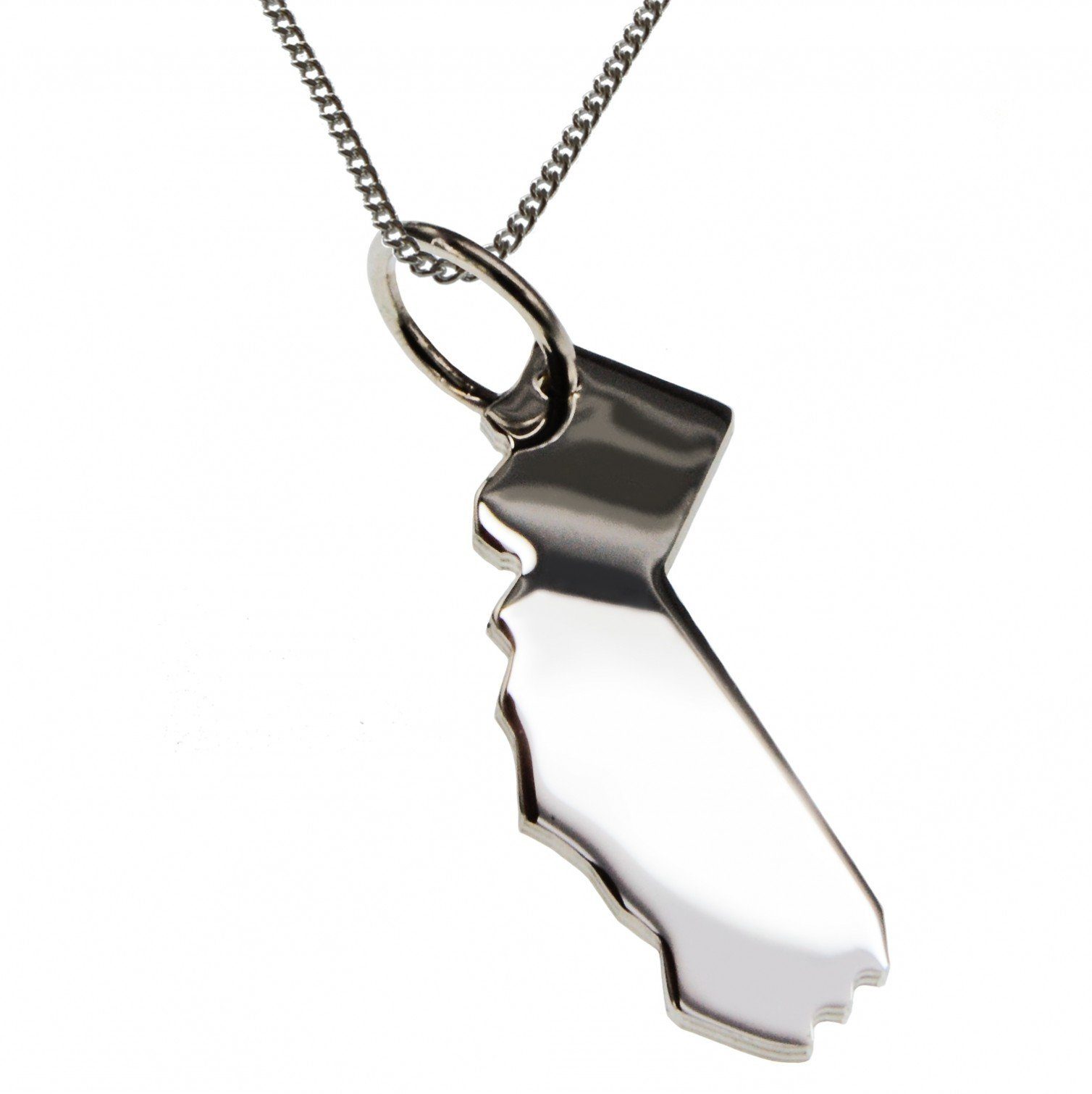schmuckador Kette mit Anhänger »50cm Halskette + Kalifornien Anhänger in  massiv 925 Silber« online kaufen | OTTO