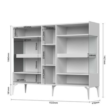 Places of Style Sideboard Sky45, Lackiert mit wasserbasiertem UV-Lack