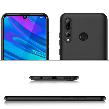 CoolGadget Handyhülle Black Series Handy Hülle für Huawei P Smart Plus 2019 6,2 Zoll, Edle Silikon Schlicht Schutzhülle für Huawei P Smart+ 2019 Hülle