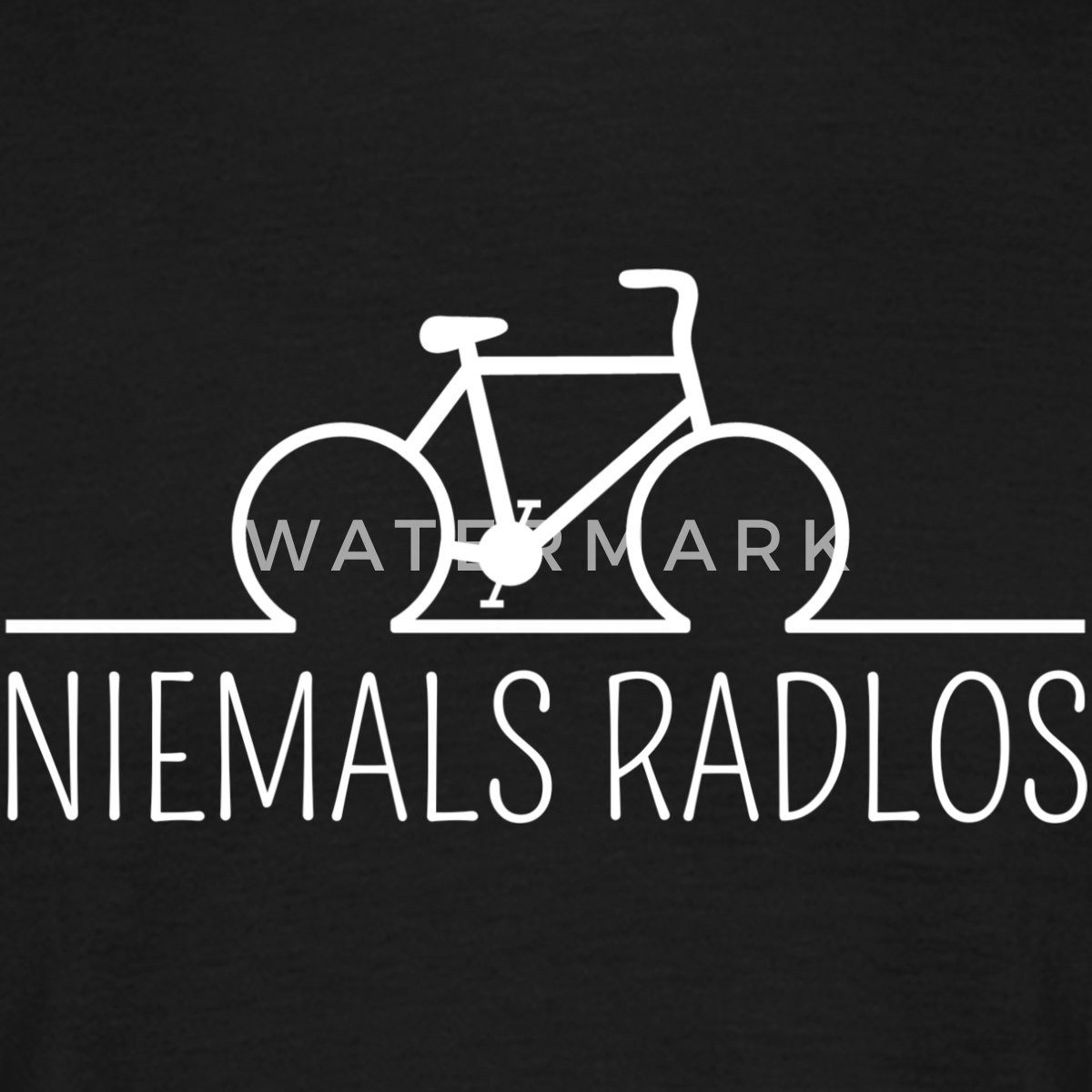 Spreadshirt T-Shirt Niemals Radlos Geschenk Fahrrad Radsport Bike Männer T-Shirt (1-tlg)