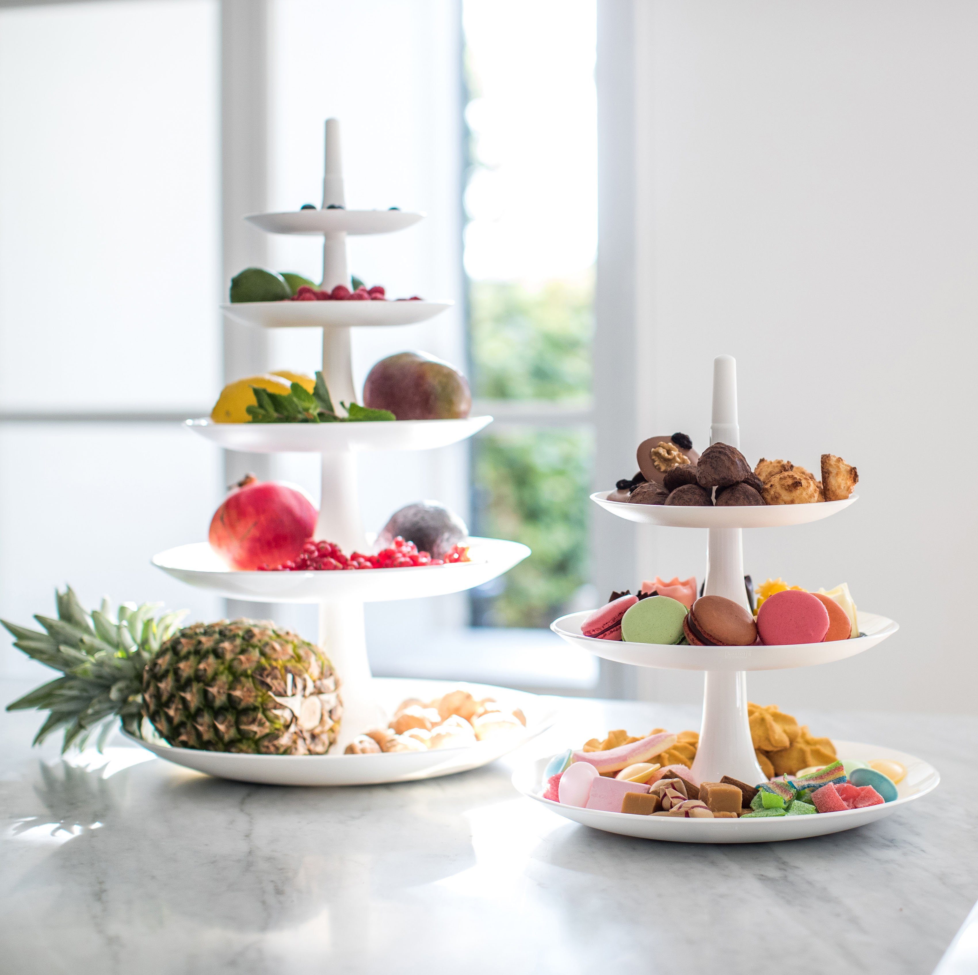 KOZIOL Etagere BABELL L, Kunststoff, spülmaschinengeeignet, melaminfrei, 3-stufig