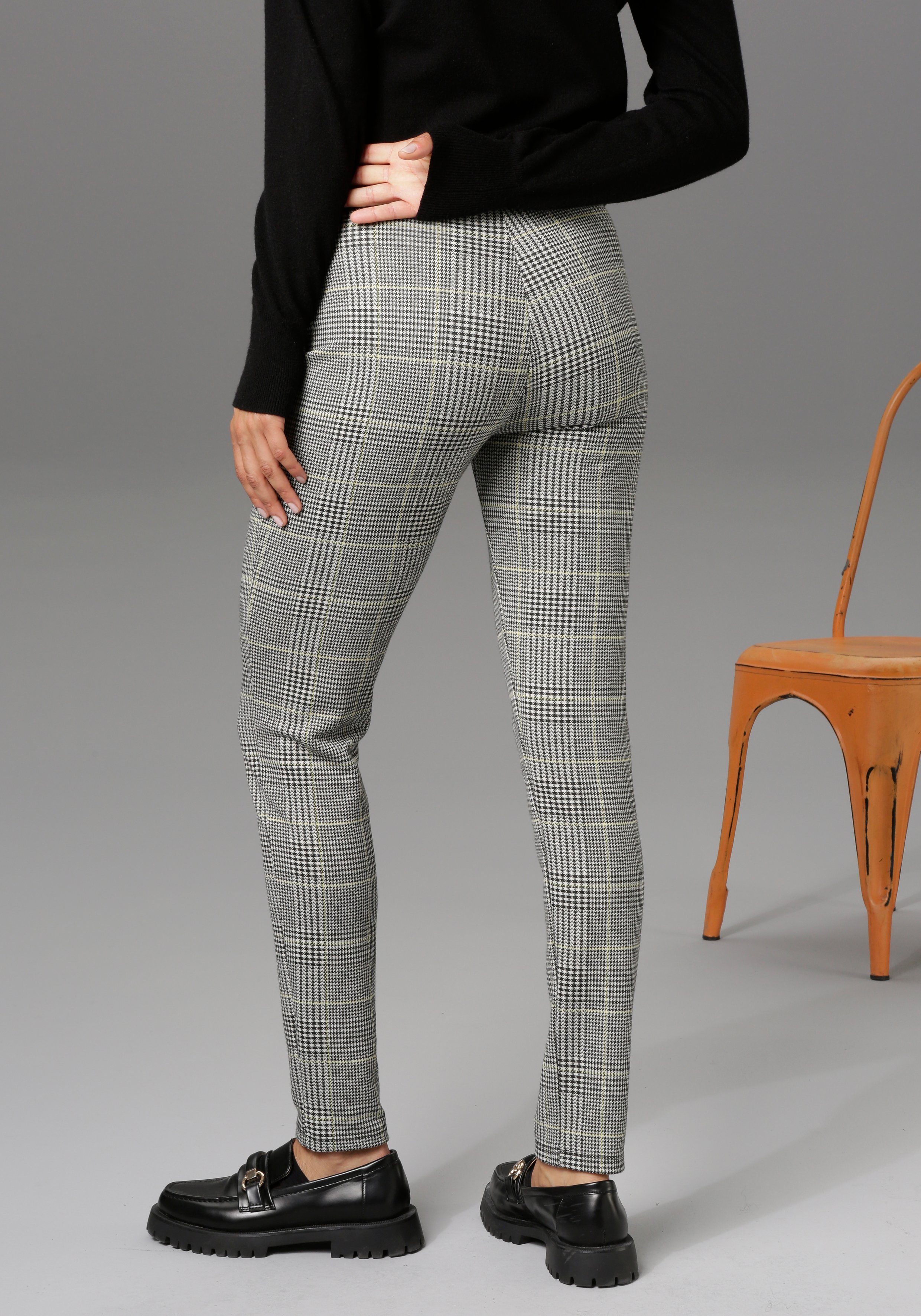 Aniston CASUAL Leggings, im Karo-Dessin günstig online kaufen