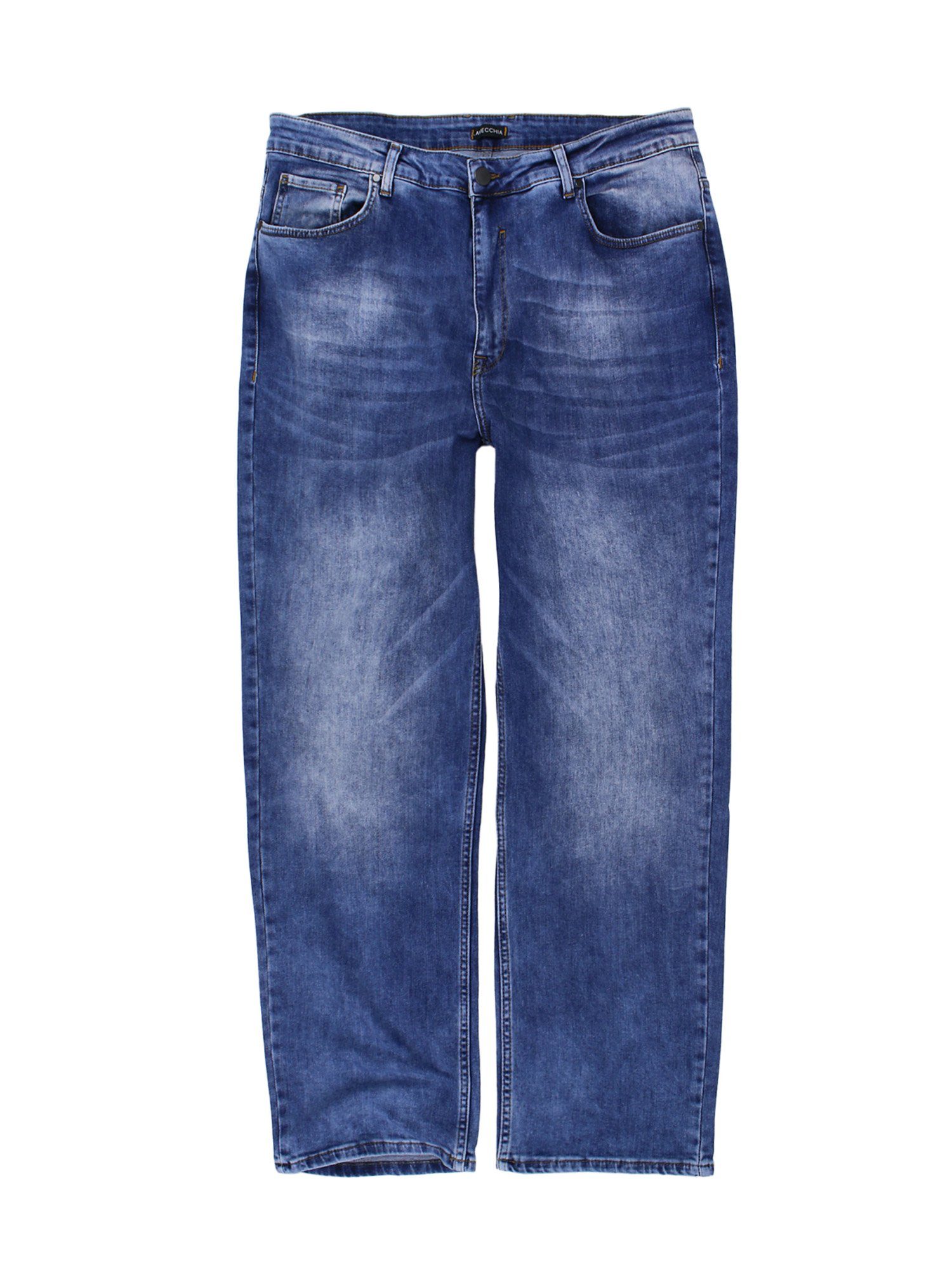 Lavecchia Comfort-fit-Jeans Übergrößen Herren Elasthan Jeanshose mit Stretch LV-501 stoneblau