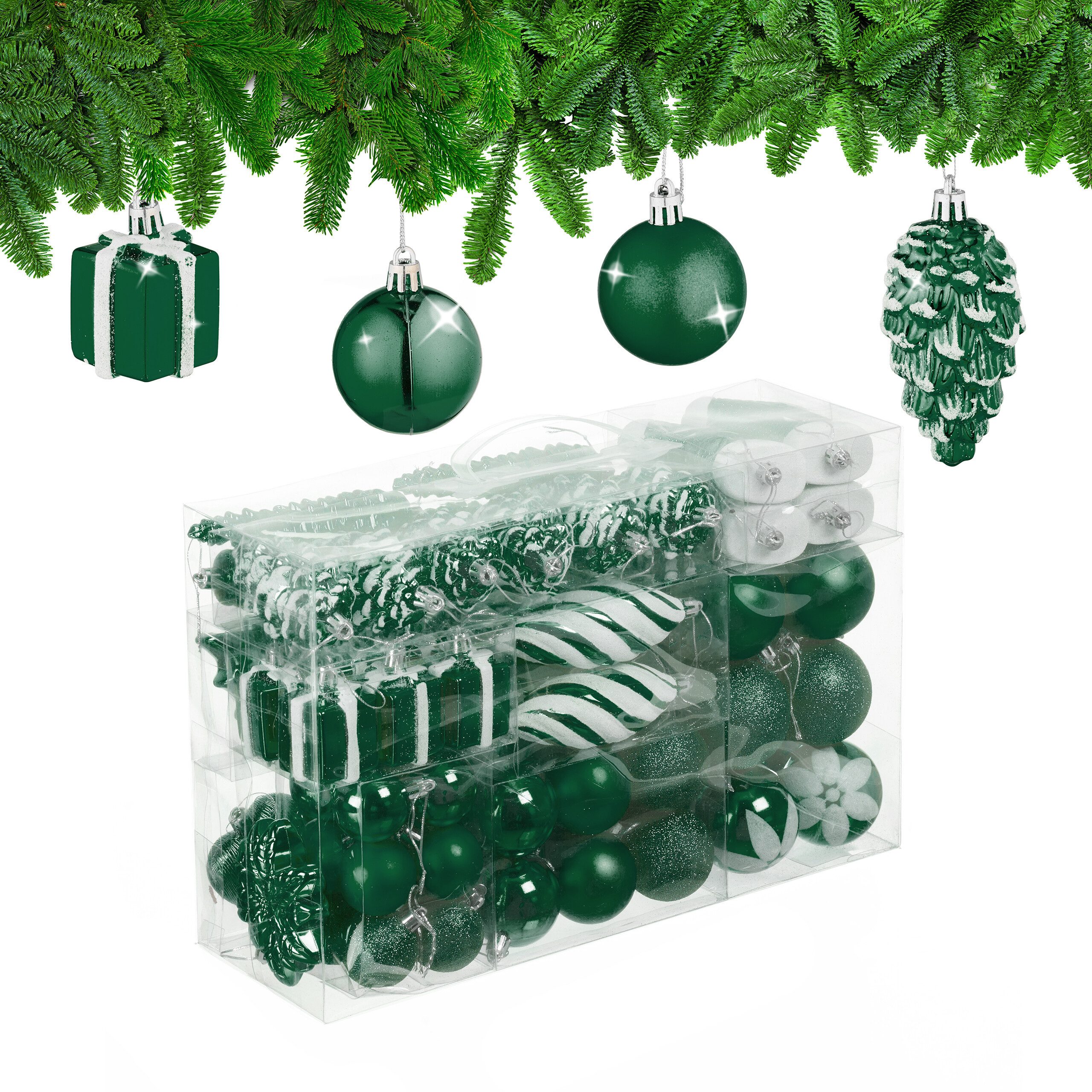Grüne Weihnachtskugeln kaufen » Grüne Christbaumkugeln