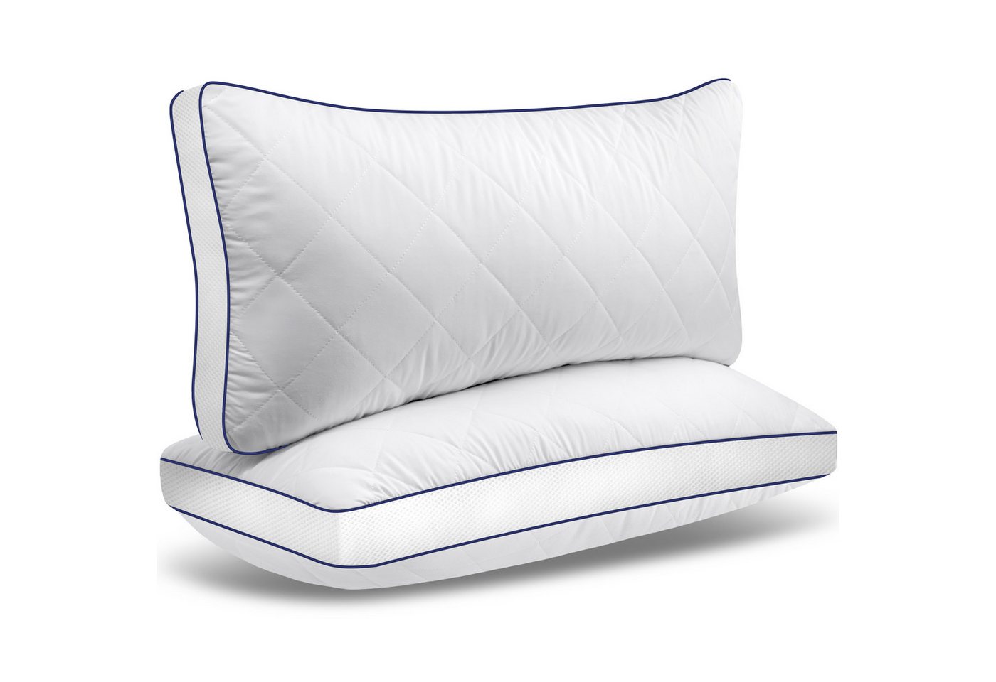 Gentle North Microfaserkissen Kopfkissen in Hotelqualität flauschige, gut gefüllte Schlafkissen, Füllung: Polyester, Rückenschläfer, Seitenschläfer, Bauchschläfer, Seitschläfer