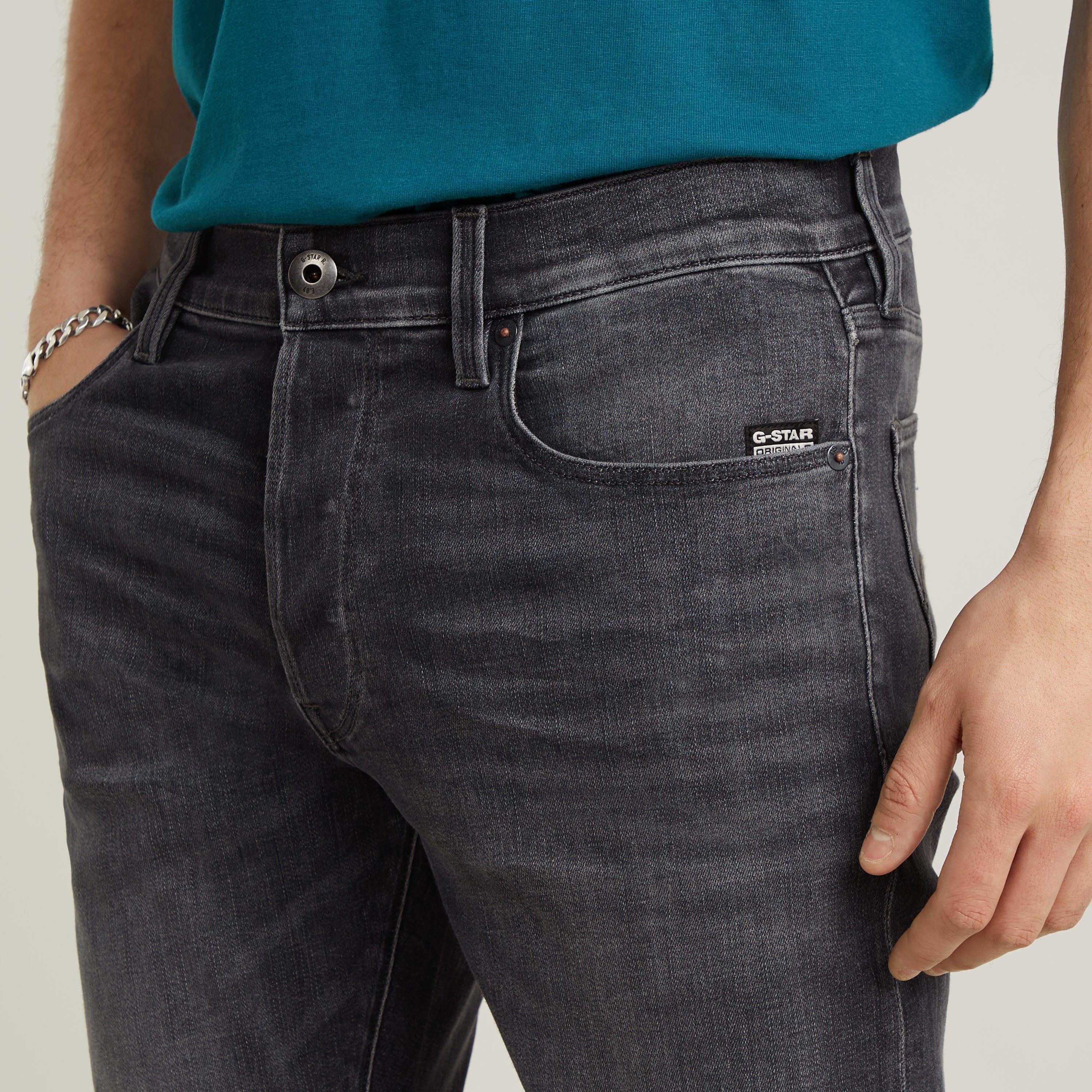 G-STAR Slim-fit-Jeans 3301 Slim mit toller Waschung und Elasthan – Bild 3 von 5