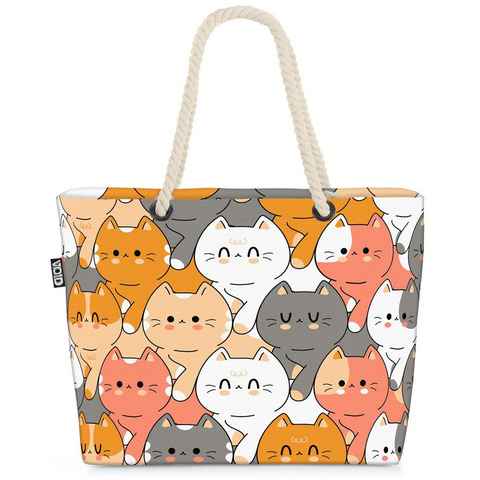 VOID Strandtasche (1-tlg), Manga Katzen Anime Bande Haustier Katze Tiger Haustiger Spielzeug kat