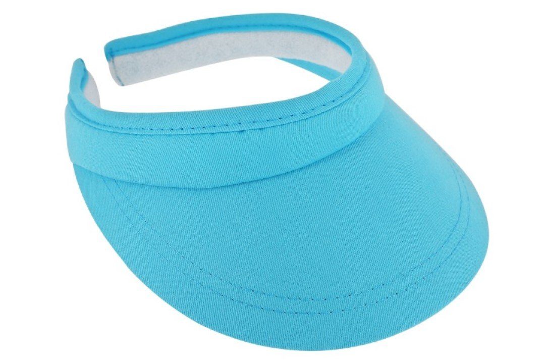 Breiter Visor Einfarbiges Sonnenschild/Visor 602-Ozeanblau