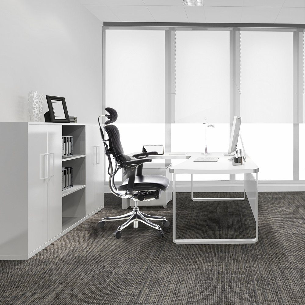 (1 OFFICE PLUS Luxus ergonomisch Leder Bürostuhl Chefsessel St), Drehstuhl ERGOHUMAN hjh