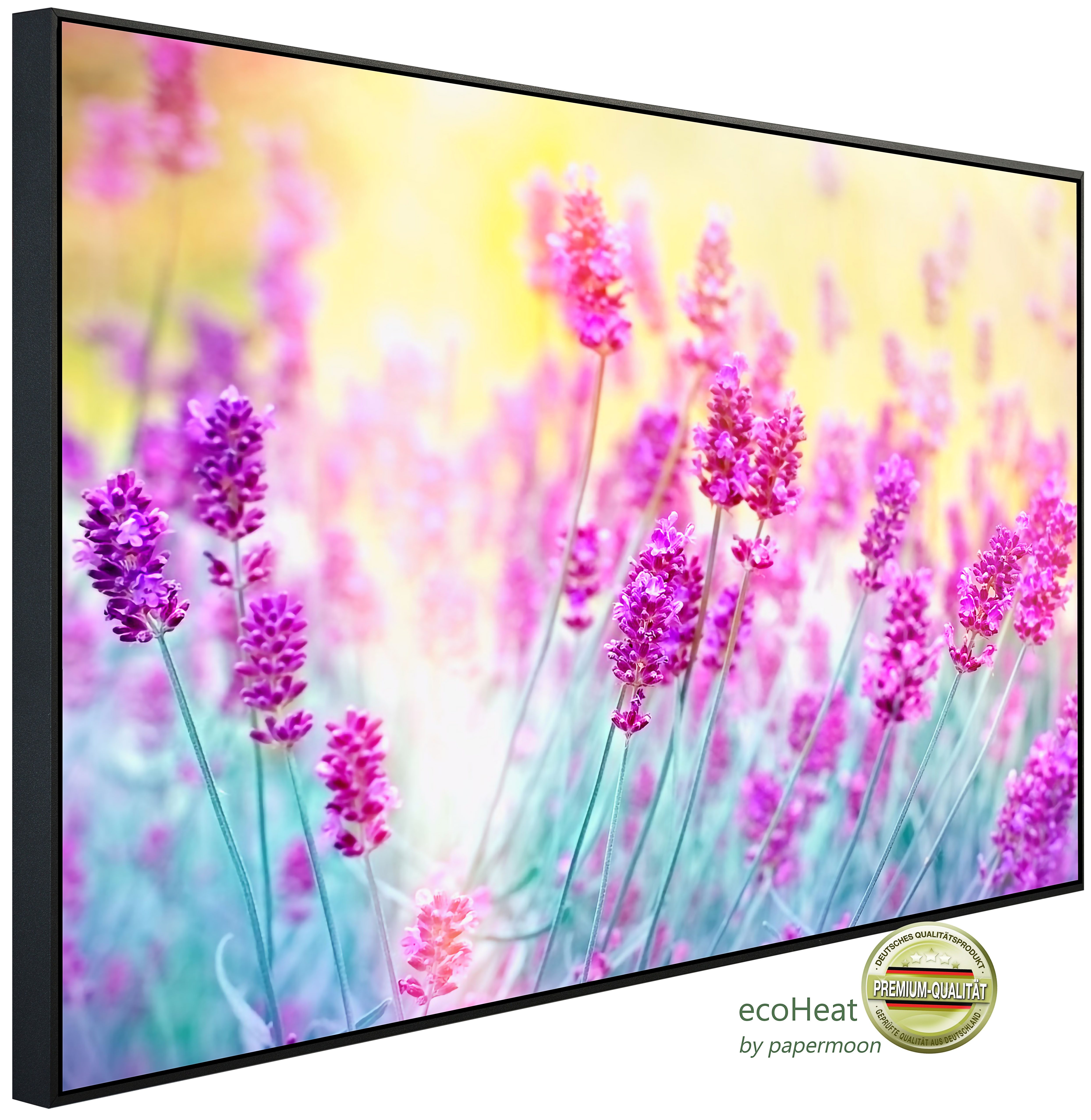 Papermoon Infrarotheizung INFRAROT-BILD-HEIZUNG, Lavendelblume, TÜV-Rheinland/GS zertifiziert, angenehme Strahlungswärme