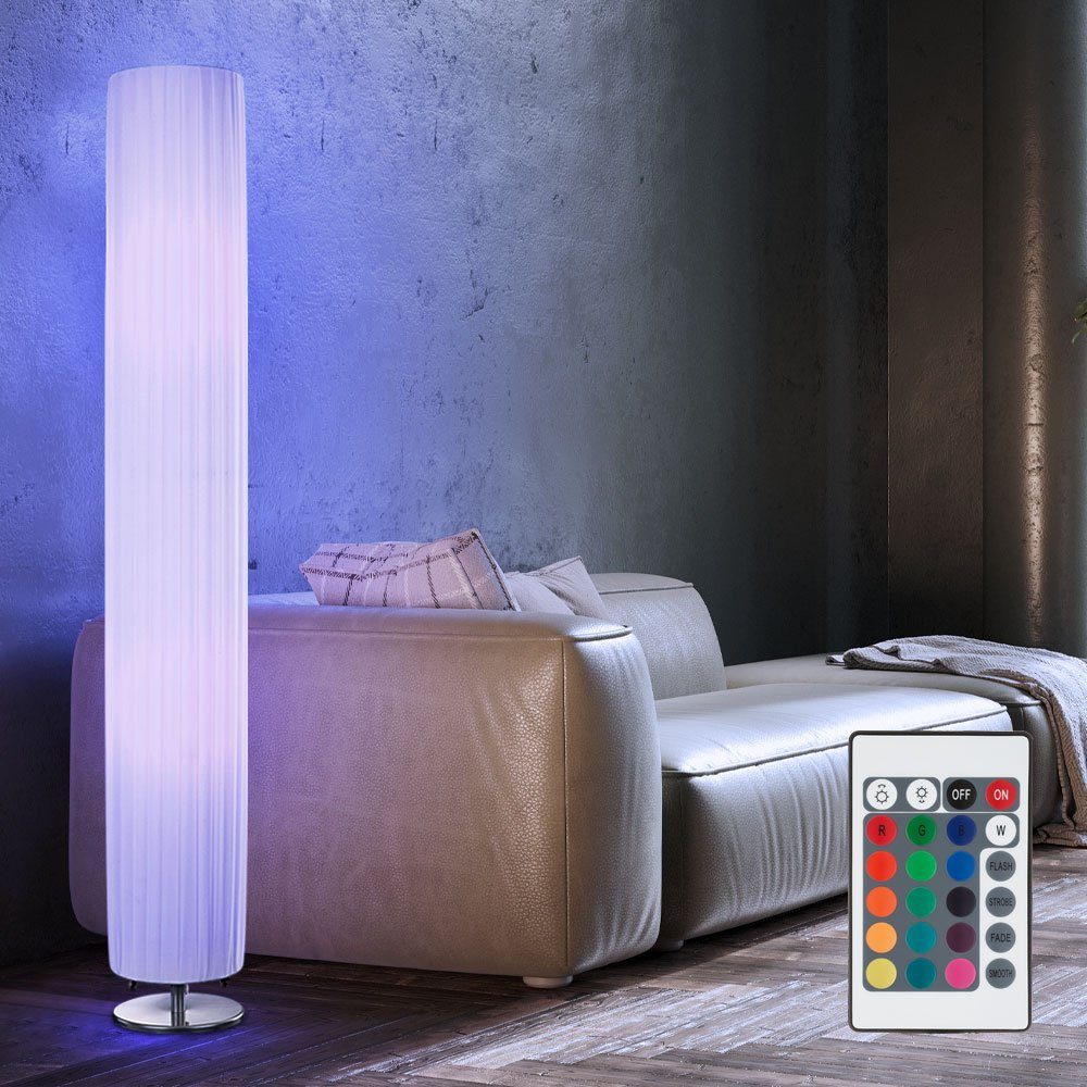 etc-shop LED Stehlampe, Leuchtmittel inklusive, Warmweiß, Farbwechsel, Steh Lampe Wohn Arbeits Zimmer Fernbedienung Deckenfluter