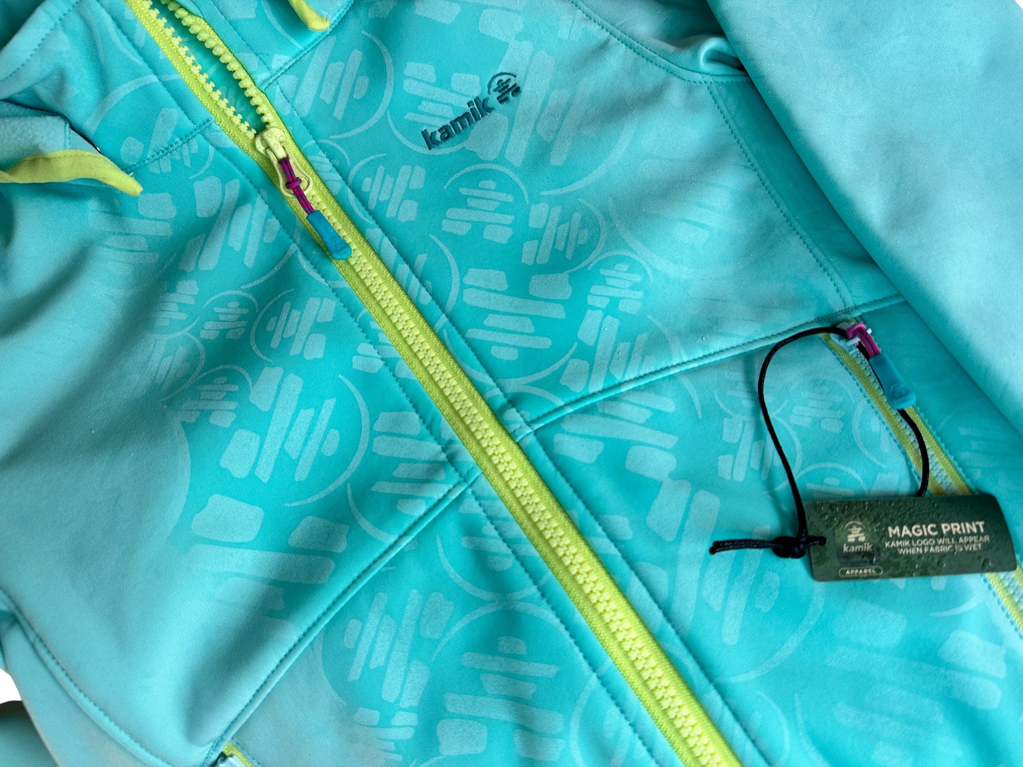 Kamik Softshelljacke Faye (wasserabweisend, reflektierend) azureblau Mädchen