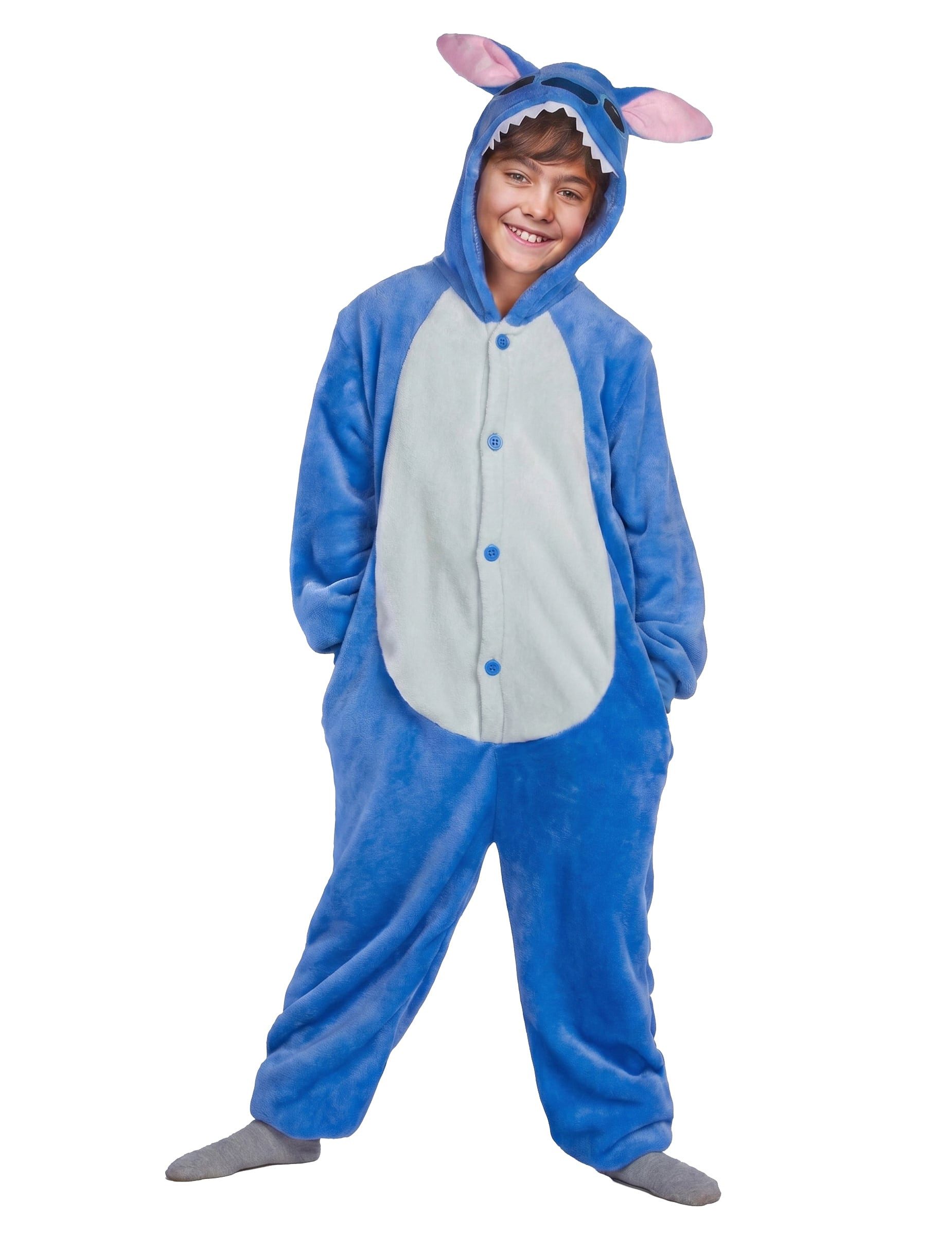 Kostüm Blaues Alienkostüm für Kinder