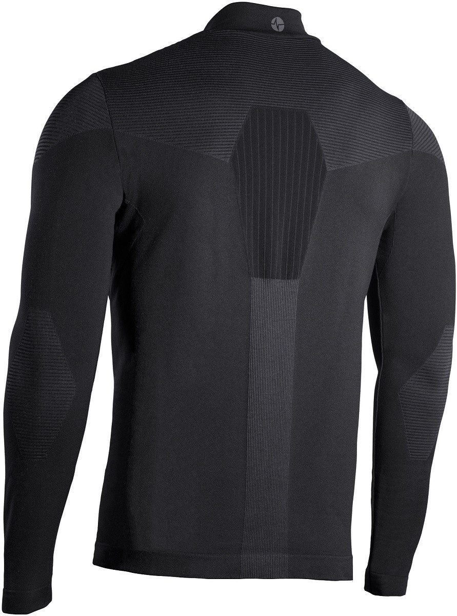 Iron-IC Fleecejacke Techno Maglia mit Reißverschluss - 2nd Layer Full Zip - schwarz Herren