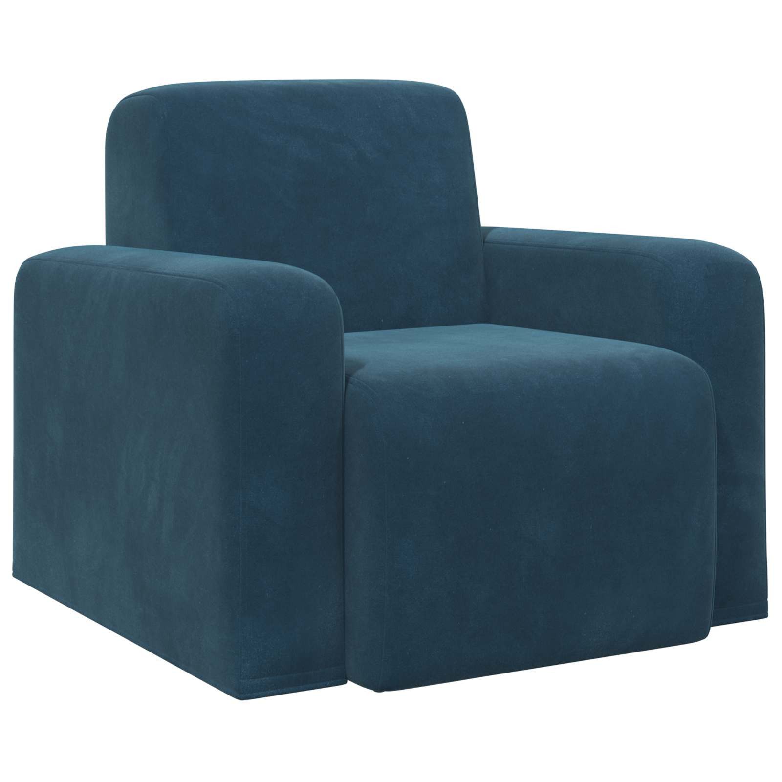 vidaXL Sessel Sessel Blau Samt (1-St)