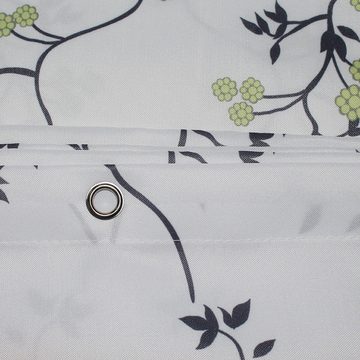 AUKUU Duschvorhang Haushalt Haushalt täglich floral Badezimmer Vorhang Polyester, Duschvorhang Hotel Duschvorhang Druck frisch und bearbeitbar