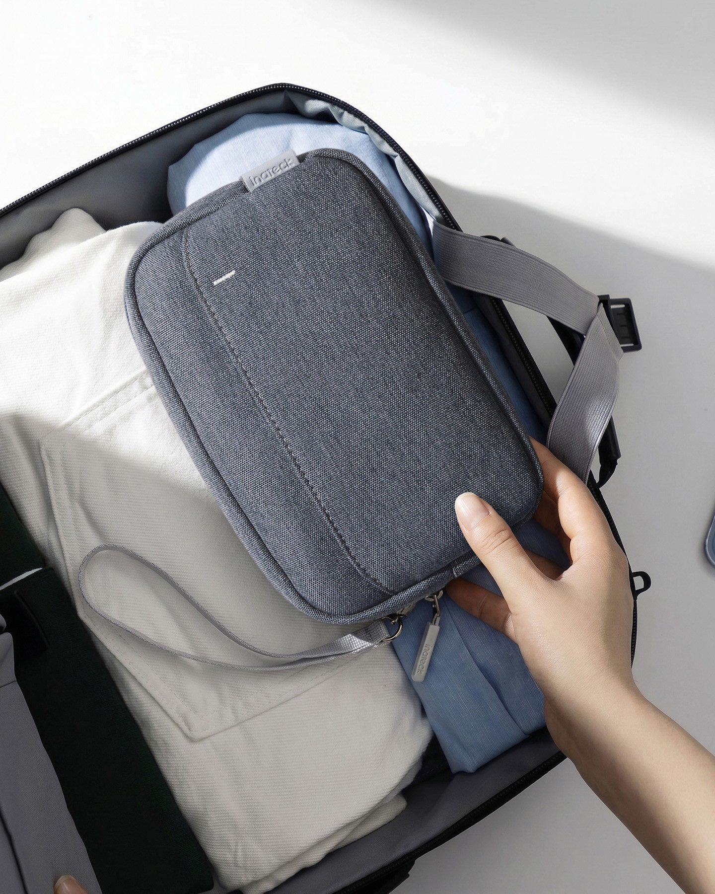 Inateck Taschenorganizer Kabeltasche Elektronik Organizer, Mehrzweck-Zubehörtasche – Bild 5 von 5