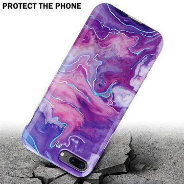 Cadorabo Handyhülle Apple iPhone 7 PLUS / 7S PLUS / 8 PLUS Apple iPhone 7 PLUS / 7S PLUS / 8 PLUS, Flexible TPU Silikon Handy Schutzhülle - Hülle - ultra slim