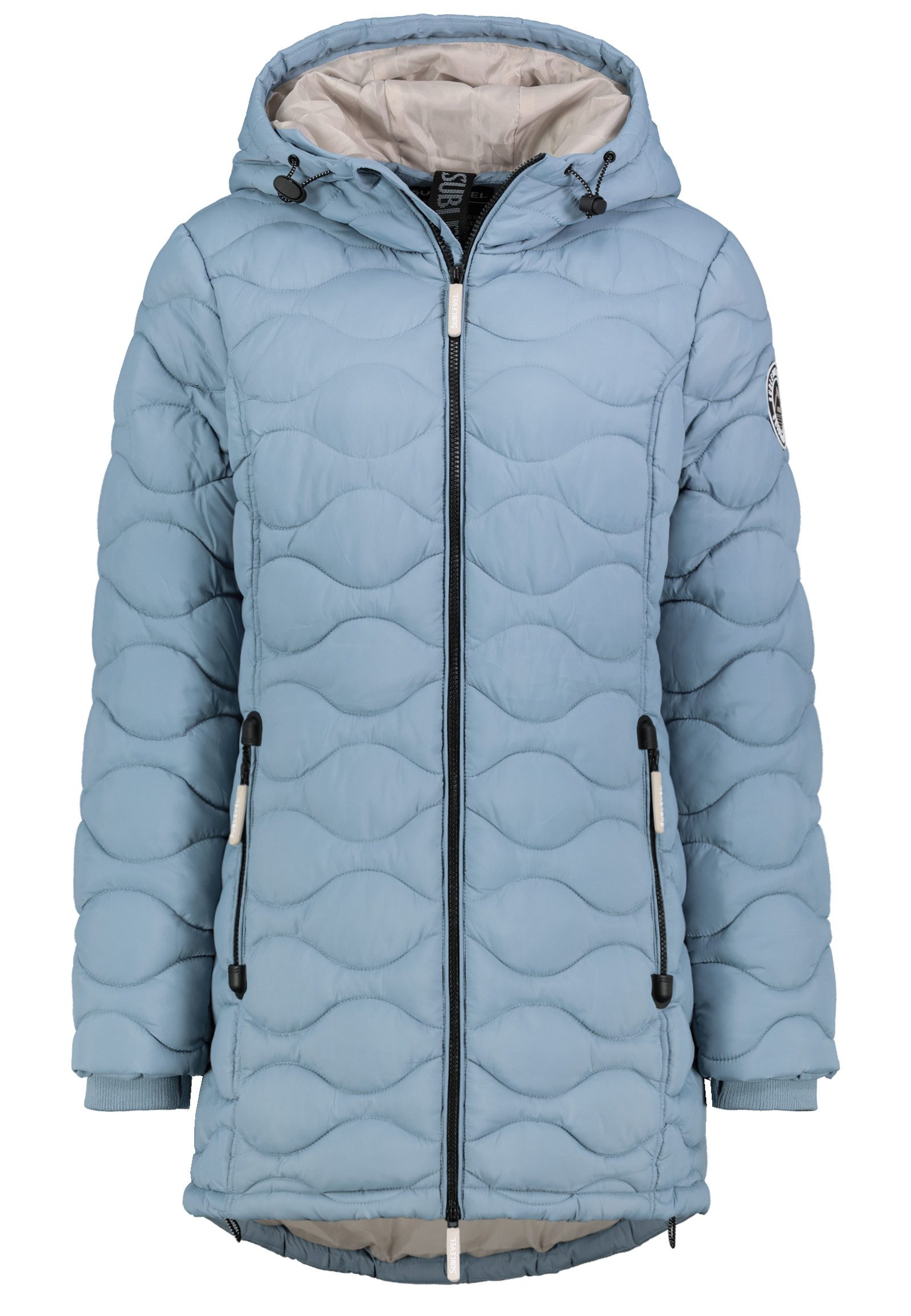 SUBLEVEL Steppjacke Damen Mantel mit Kapuze günstig online kaufen