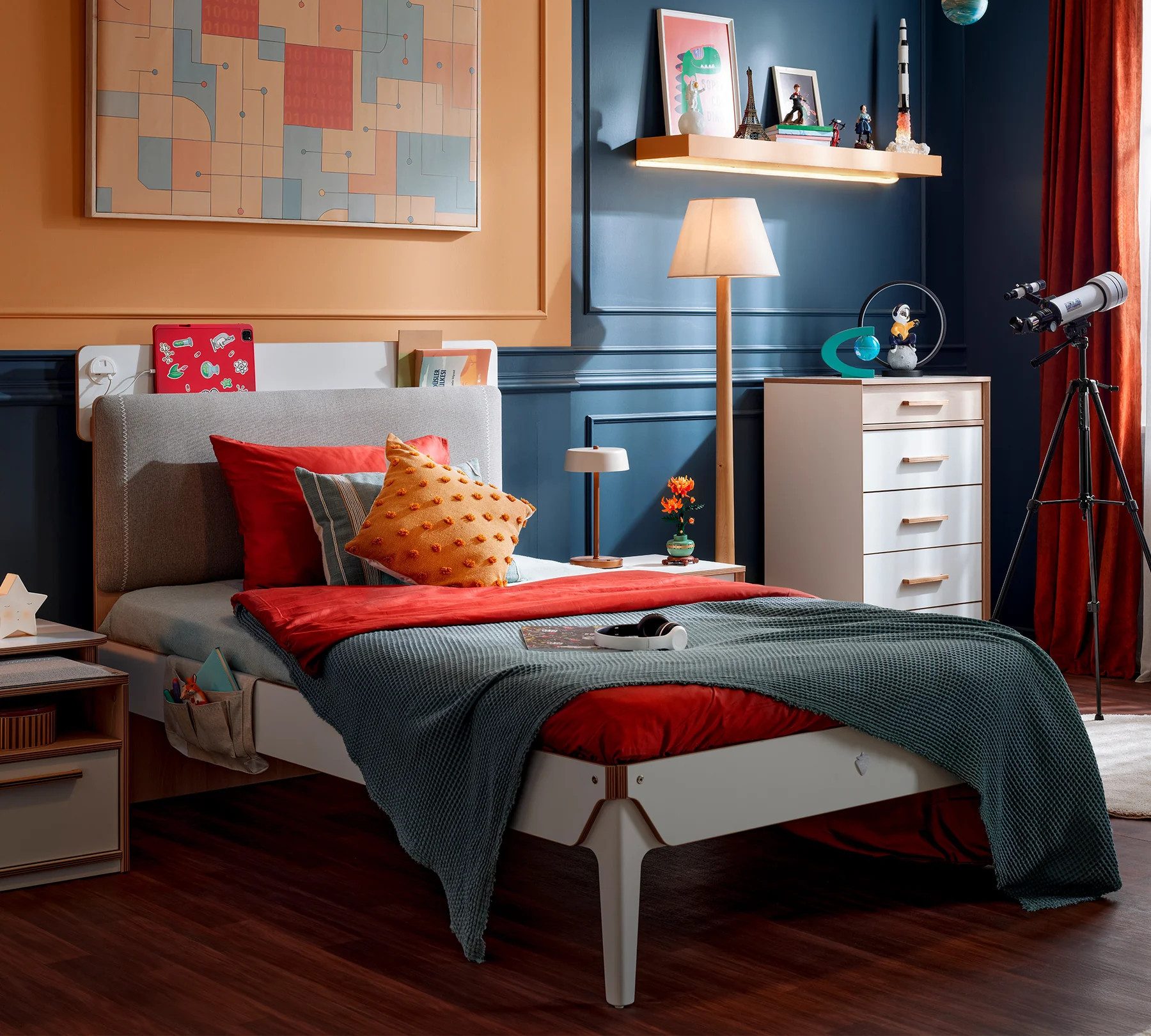 Möbel-Zeit Jugendbett MODERA, 2 Größen