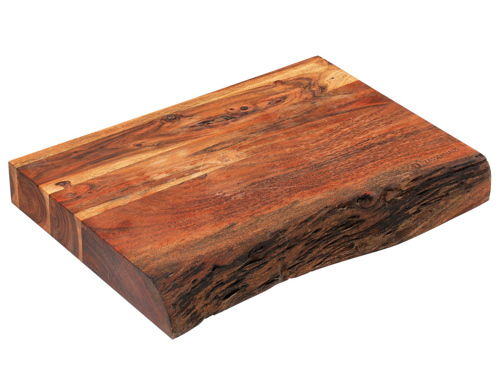 ZASSENHAUS Schneidebrett Hackblock Akazie 41 x 30 x 5 cm, Akazienholz, (Schneidebretter)