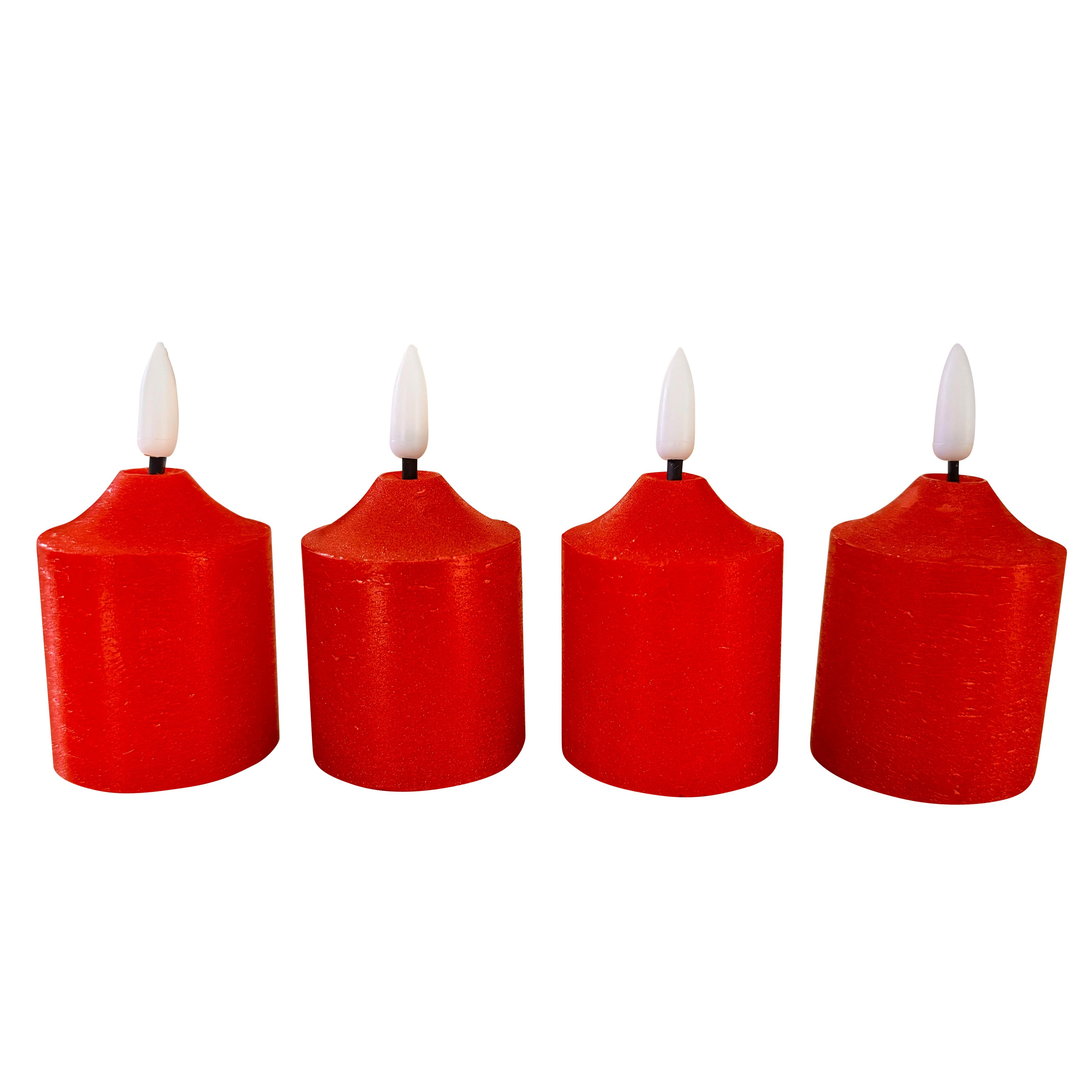 Online-Fuchs LED-Kerze 4er Set Votivkerzen, Teelichter günstig online kaufen