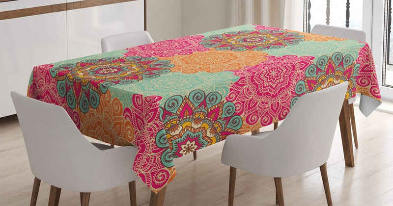 Abakuhaus Tischdecke »Farbfest Waschbar Für den Außen Bereich geeignet Klare Farben«, Jahrgang Antike Stammes- Mandala
