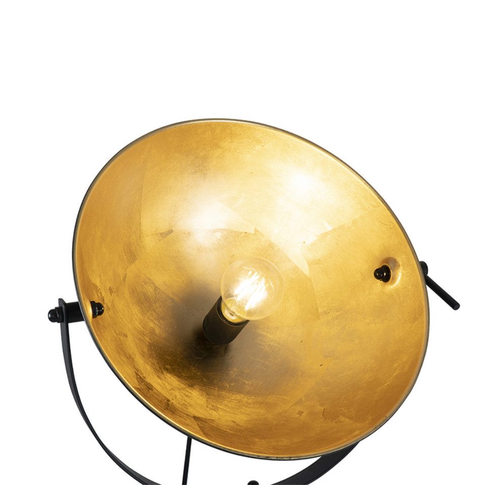 Qazqa Stehlampe Magnax, ohne Leuchtmittel, Warmweiß, QAZQA Stehlampe, e27, Schwarz, Stahl, Industrie