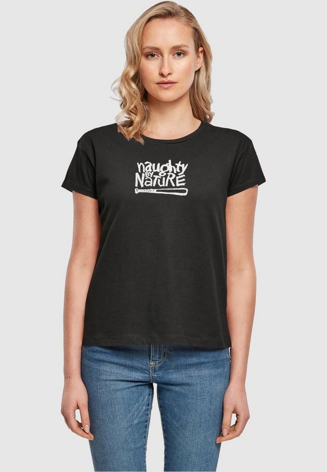Merchcode T-Shirt Damen Ladies Naughty By Nature - Logo Box Tee (1-tlg)