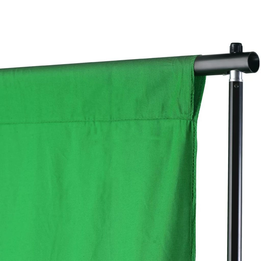 vidaXL Fotohintergrund 500 x 300 cm Fotohintergrund-System 500x300 cm Grün Fotostudio