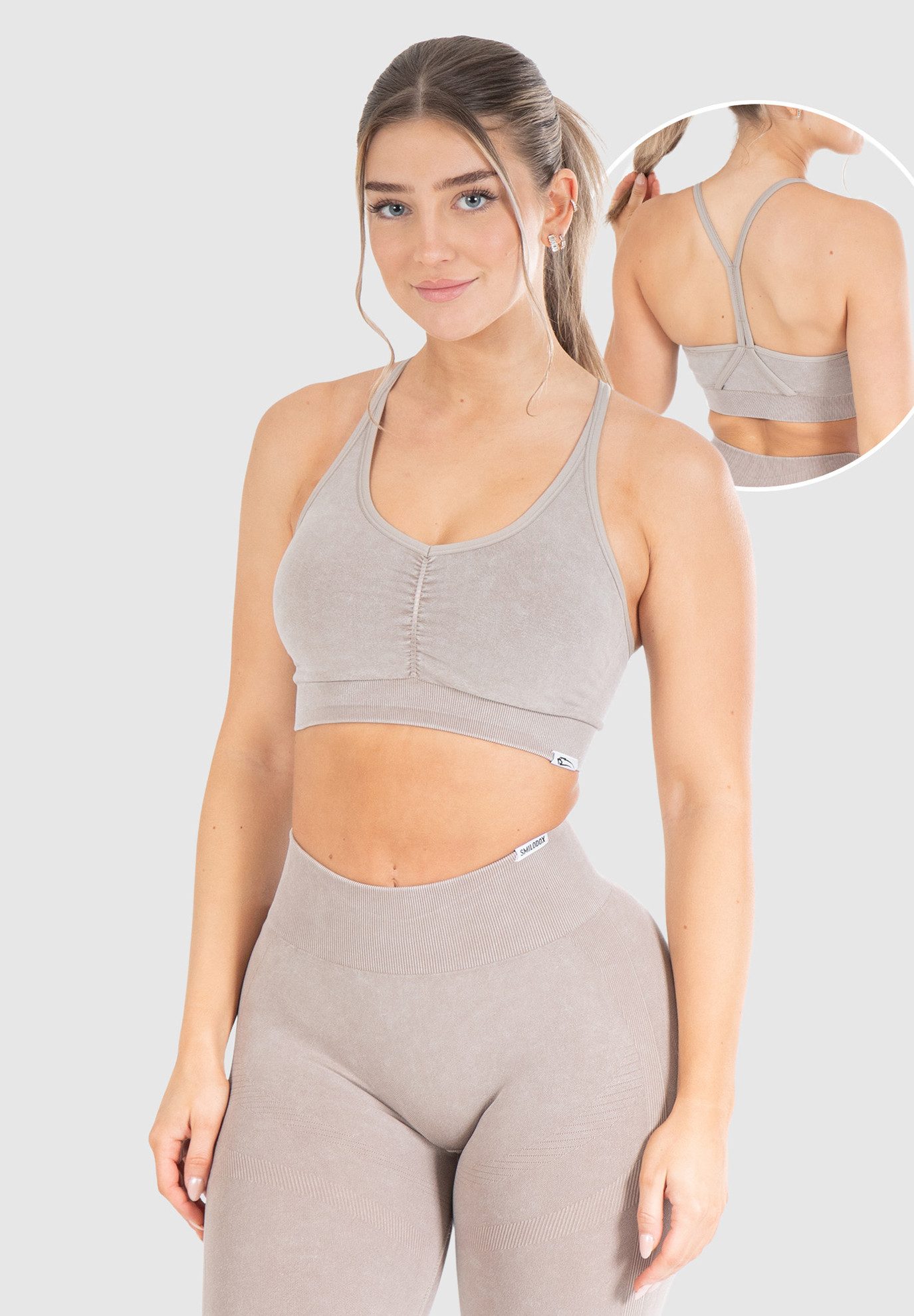 Smilodox Sport-BH Batik Acid Scrunch, Rutschfester günstig online kaufen