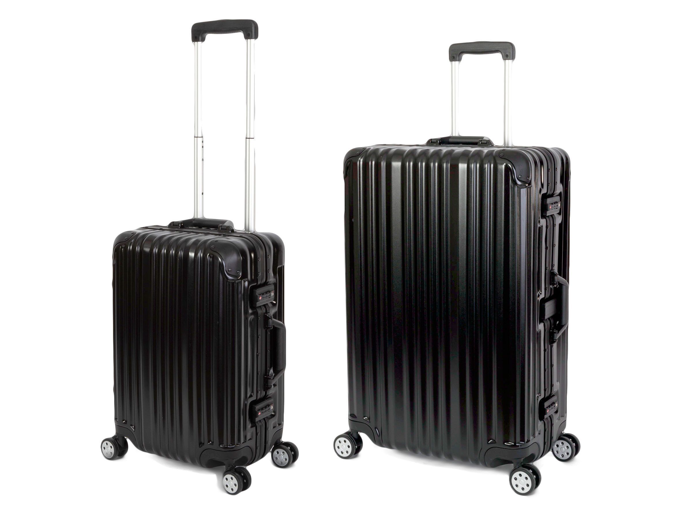 Travelhouse Trolleyset London, 4 Rollen, (2 tlg), TSA Zahlenschloss Alu-Rahmen Schnappverschluss Polycarbonat-Hartschale