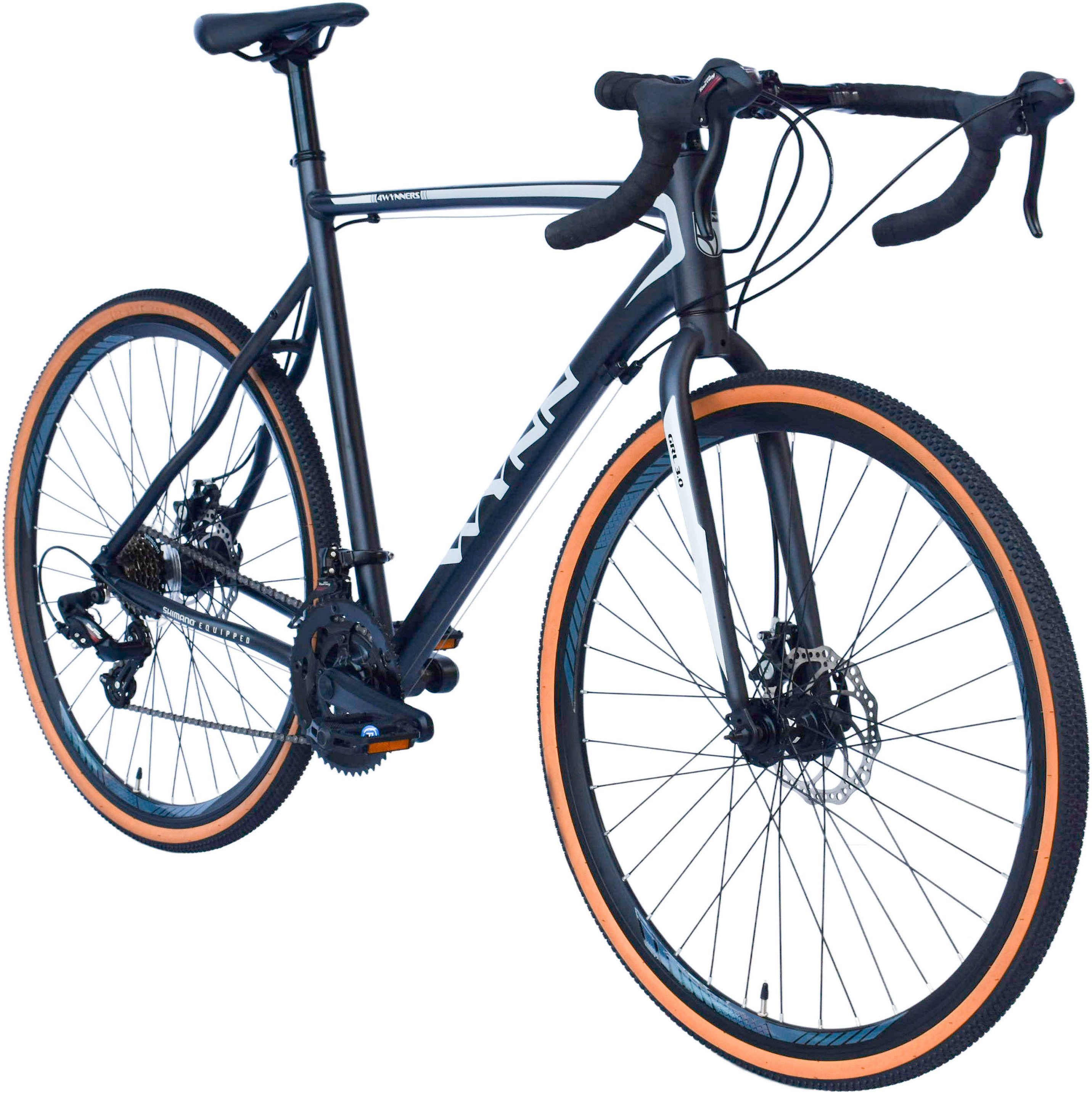 WYNN Gravelbike GRL3.0, 14 Gang Shimano Tourney Schaltwerk, Kettenschaltung