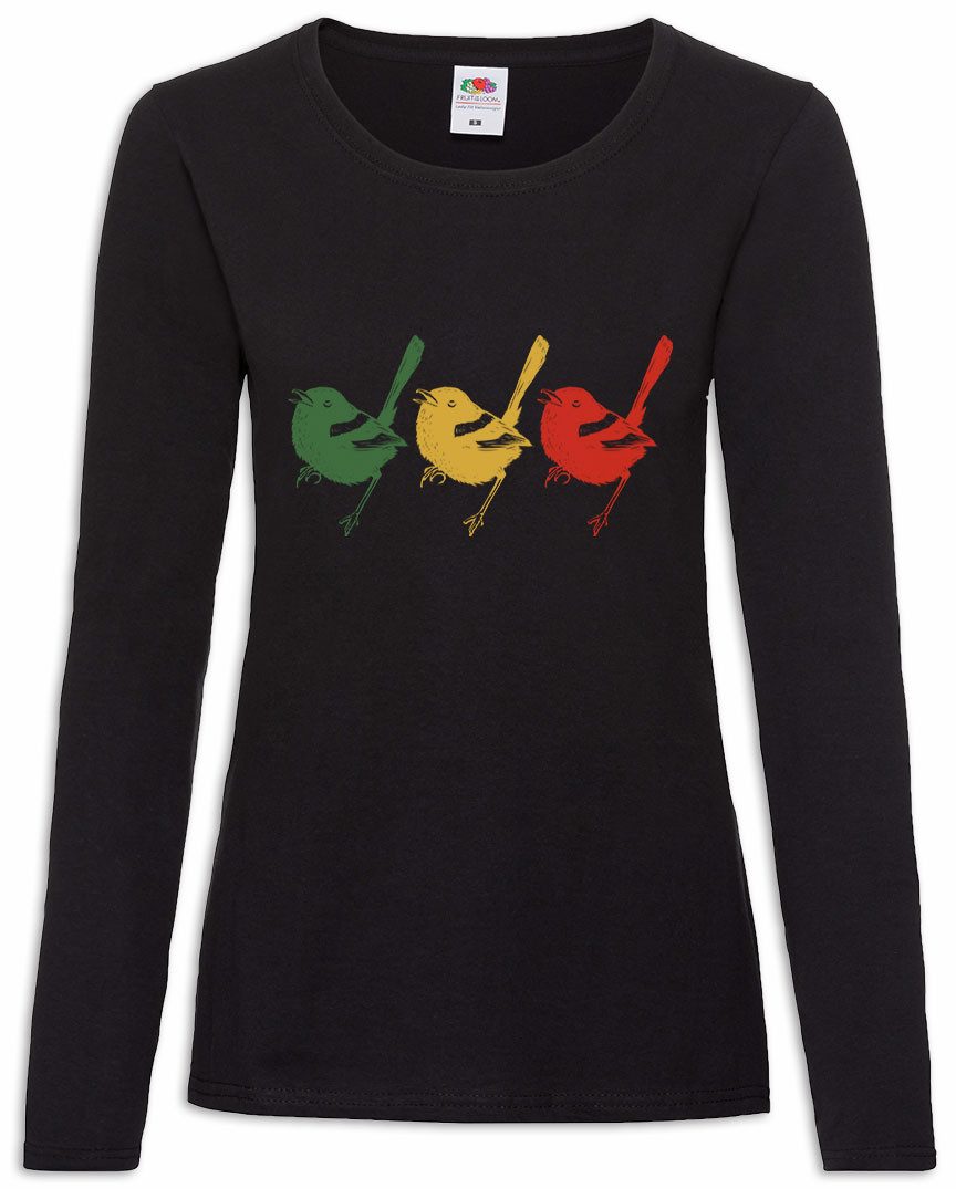 Urban Backwoods Langarmshirt Reggae Birds Damen Langarmshirt Reggaefari Jah Irie Zion Reggae (1-tlg) Haile Selassie Jamaica Nyabinghi